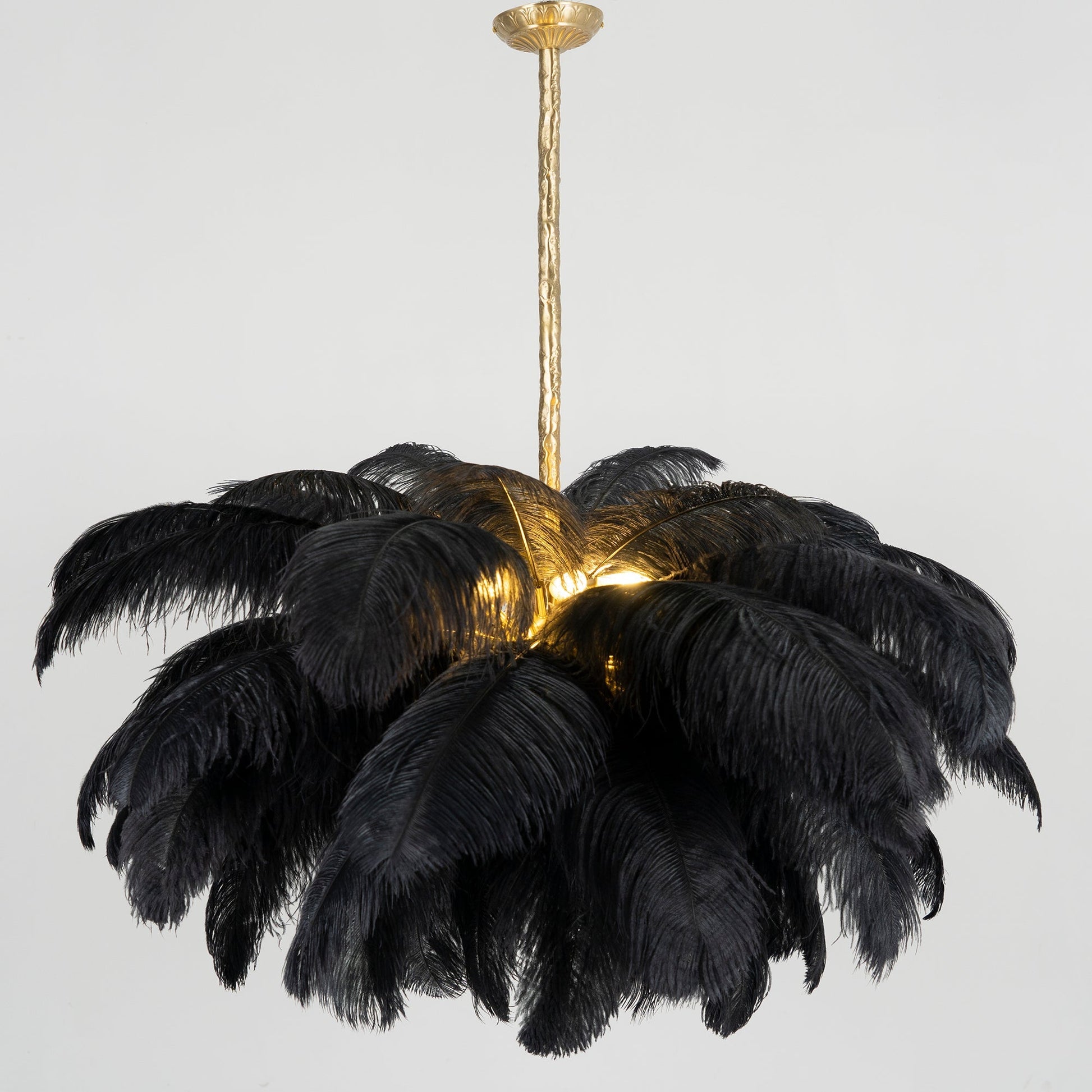 Ostrich Feather Chandelier - Blowlighting
