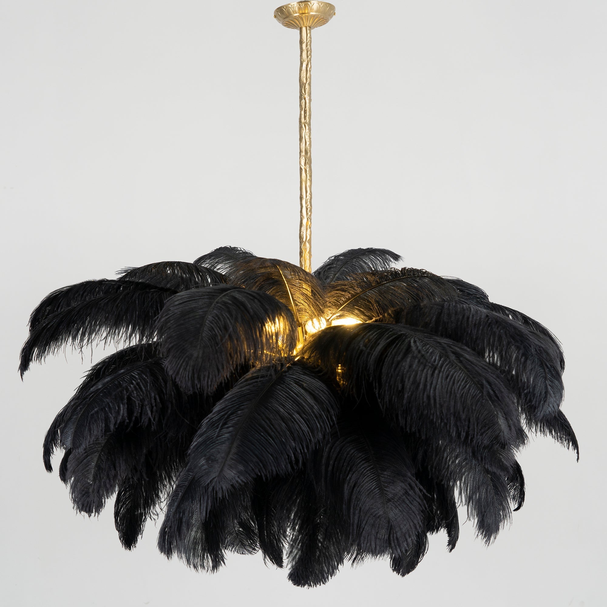 Ostrich Feather Chandelier - Blowlighting