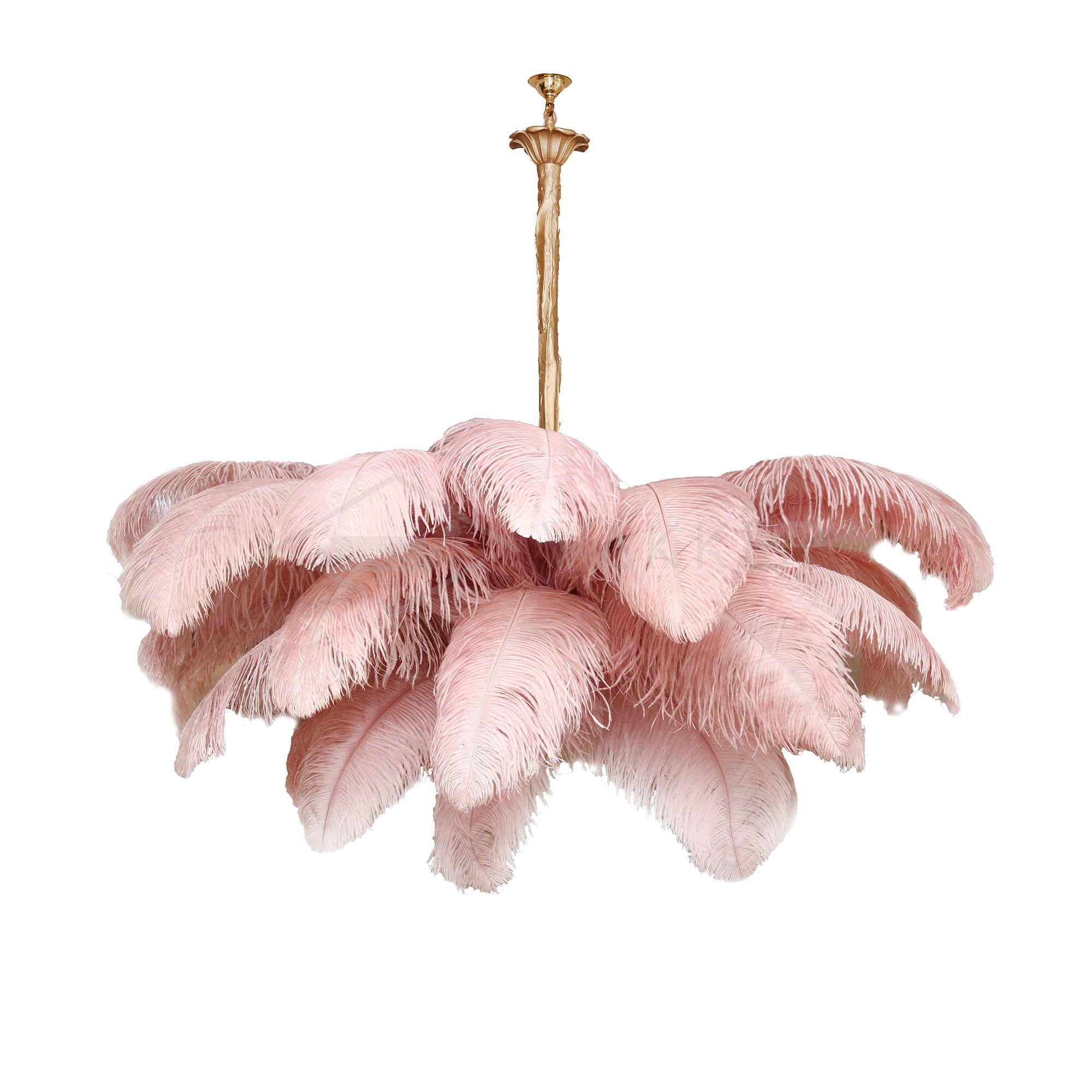 Ostrich Feather Chandelier - Blowlighting