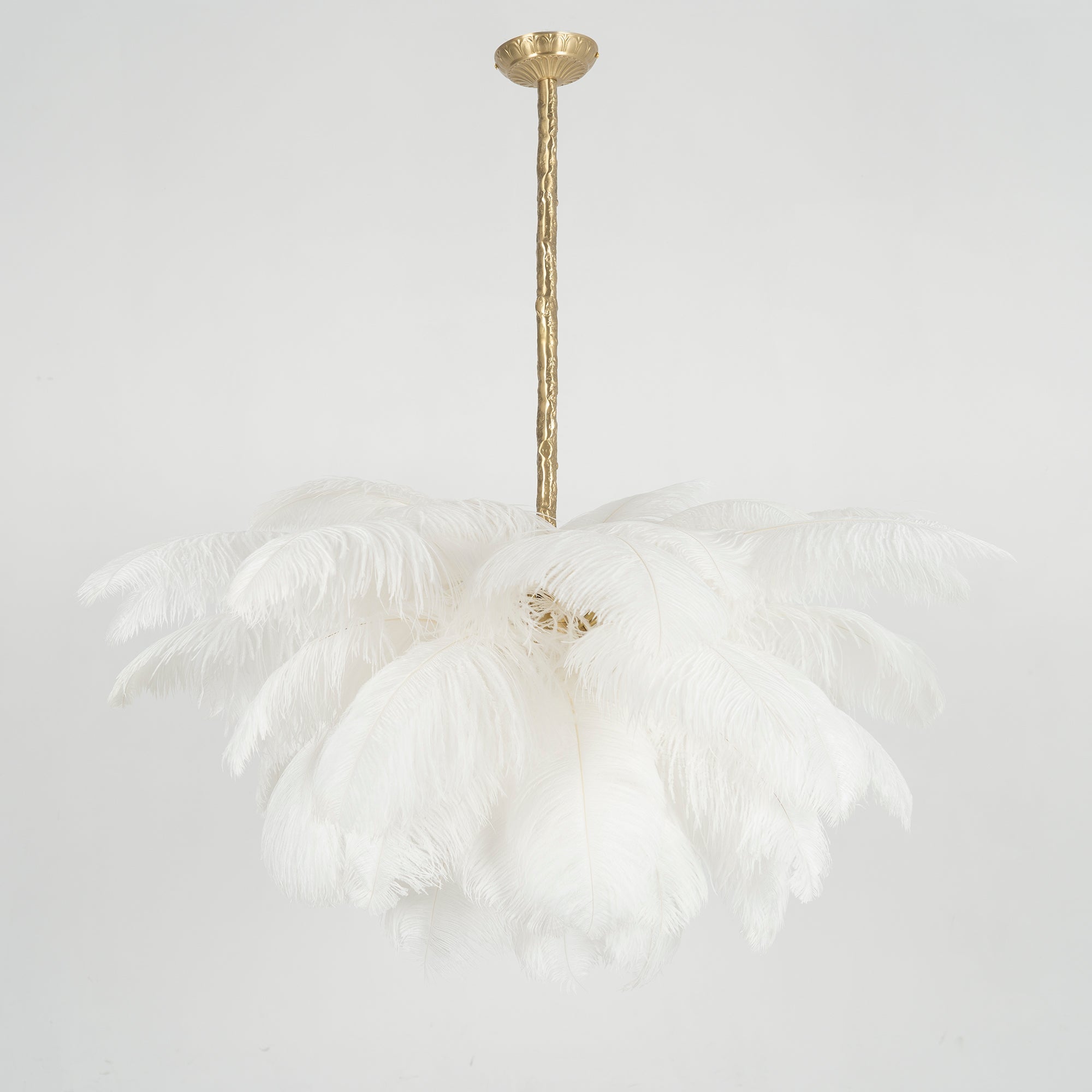 Ostrich Feather Chandelier - Blowlighting