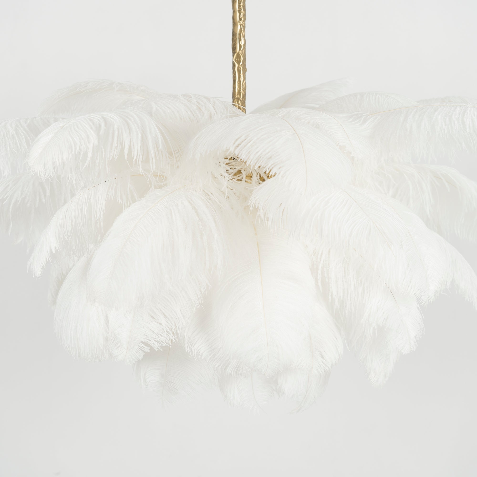 Ostrich Feather Chandelier - Blowlighting
