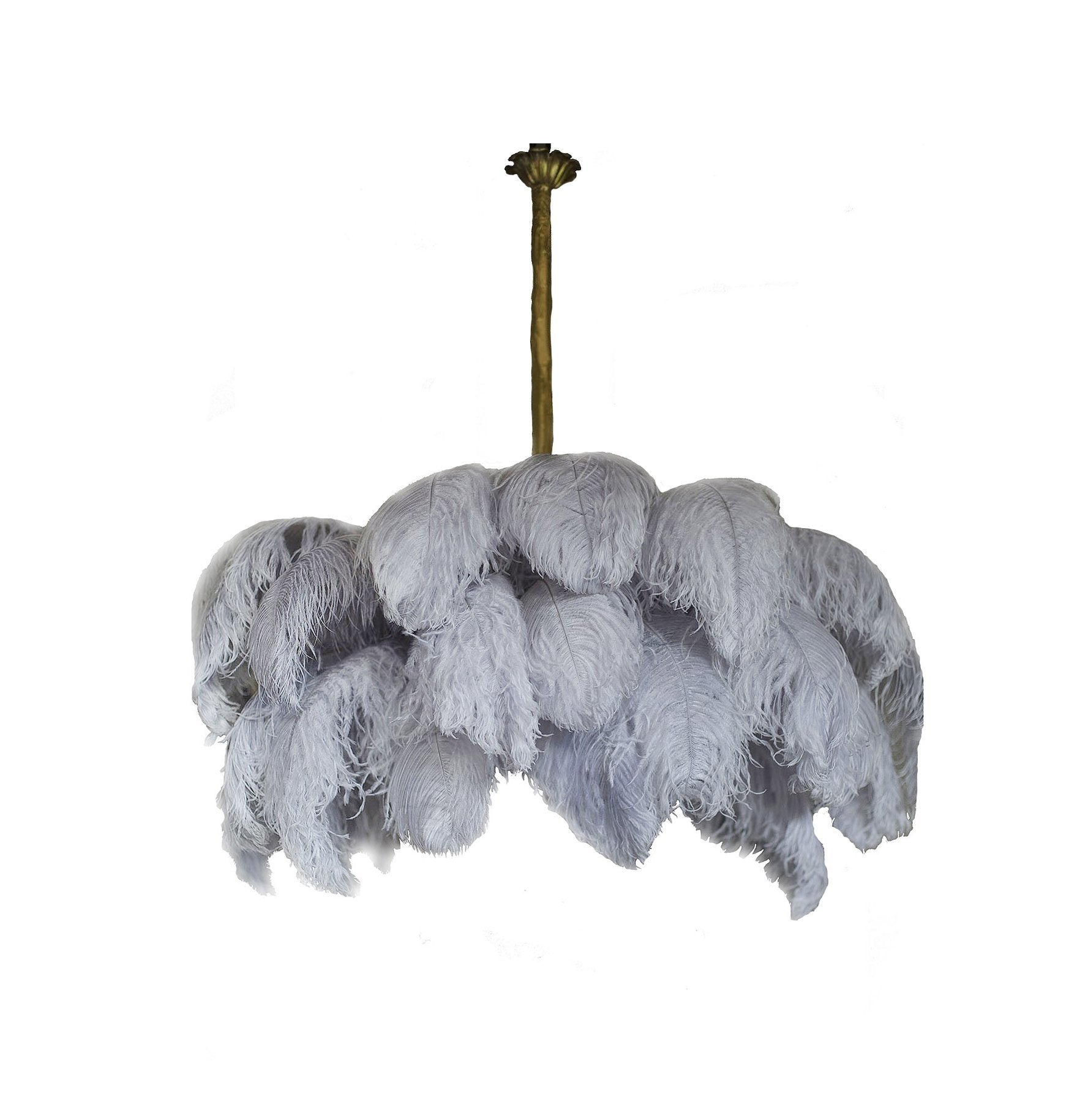 Ostrich Feather Chandelier - Blowlighting