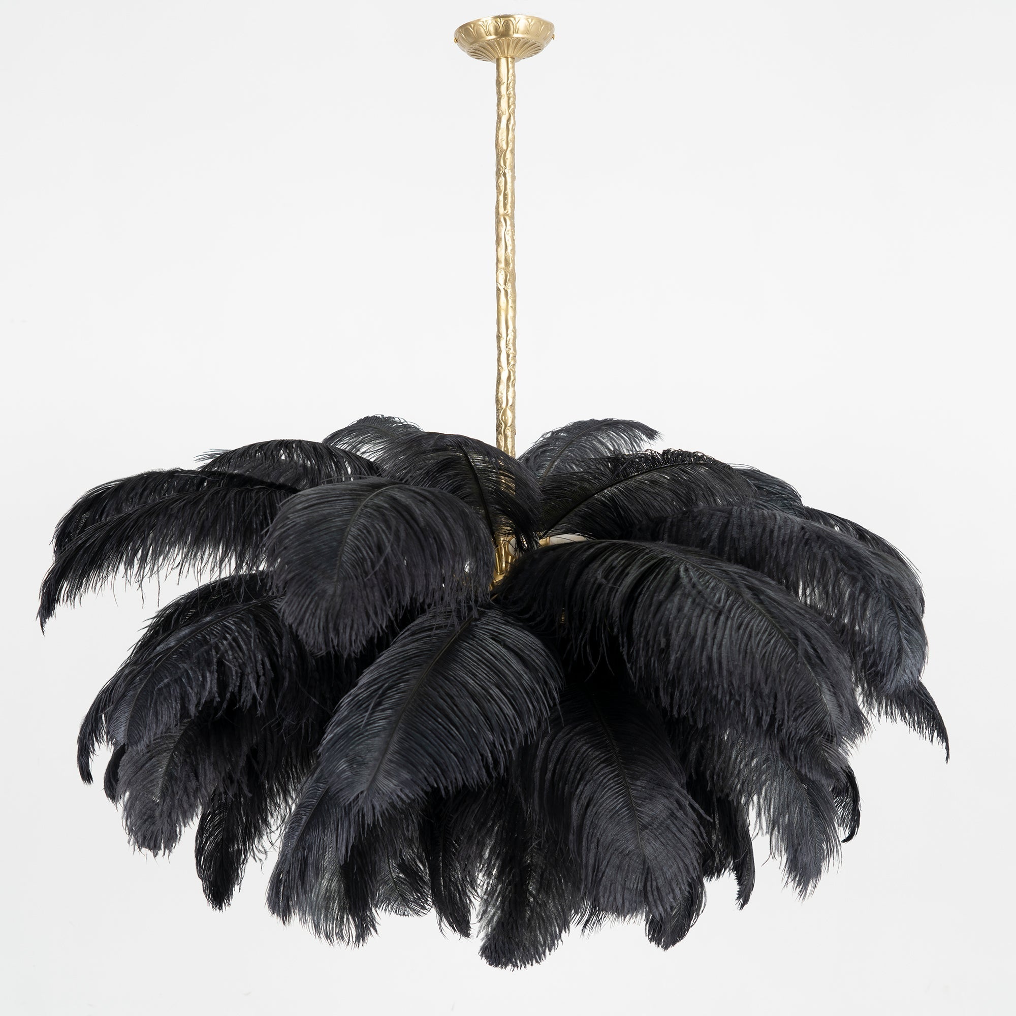 Ostrich Feather Chandelier - Blowlighting