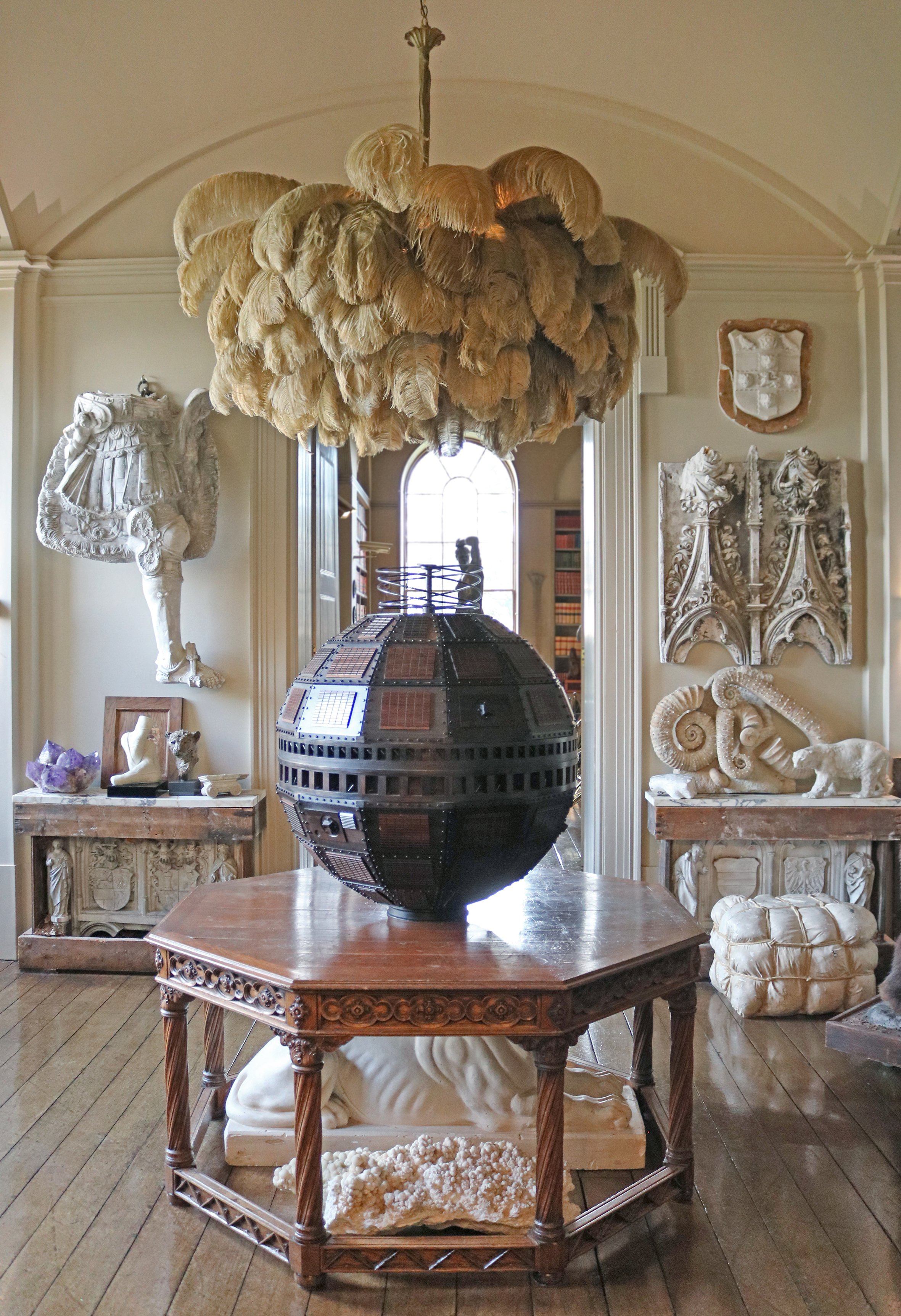 Ostrich Feather Chandelier - Blowlighting