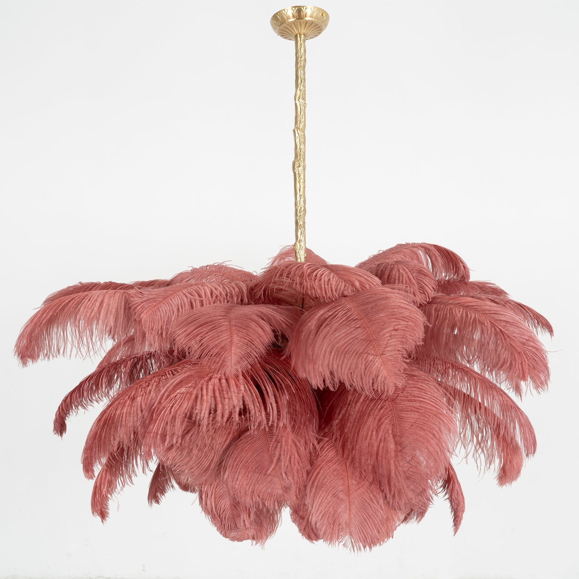 Ostrich Feather Chandelier - Blowlighting