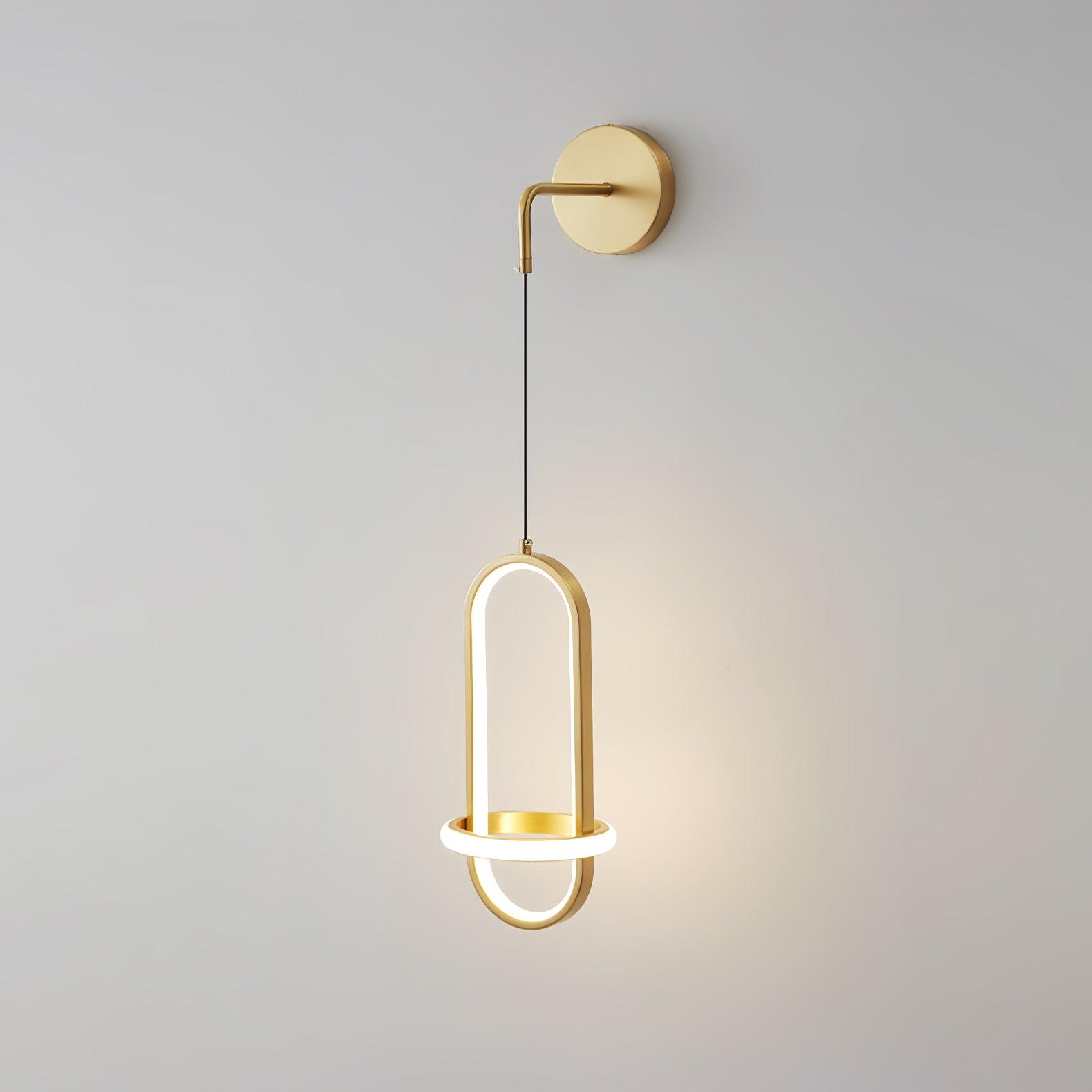 Oval Brass Wall Light - Blowlighting