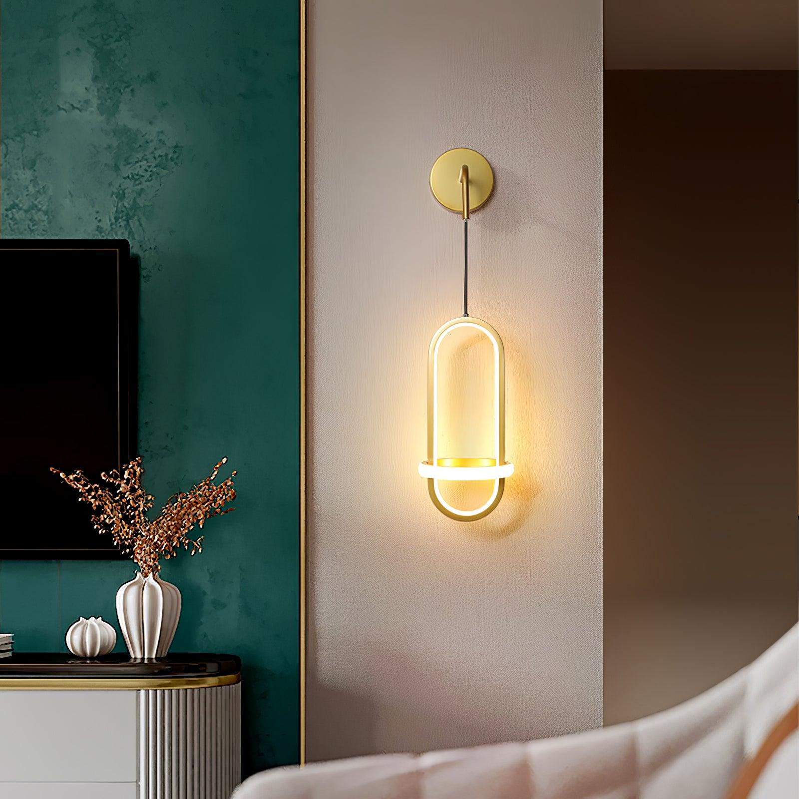 Oval Brass Wall Light - Blowlighting