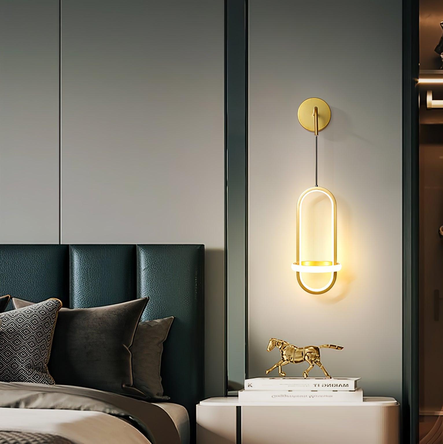 Oval Brass Wall Light - Blowlighting