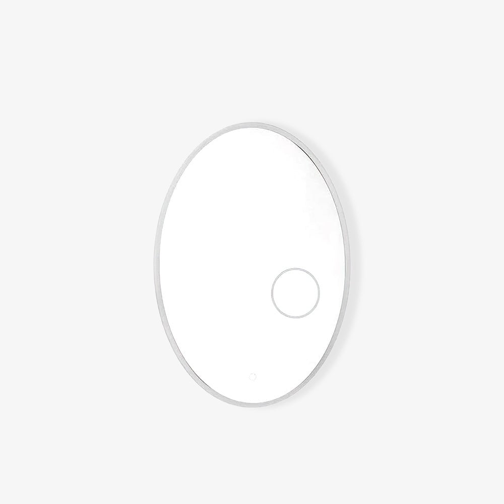 Ovariel Oval Mirror Metal Plastic Wall Light - Blowlighting