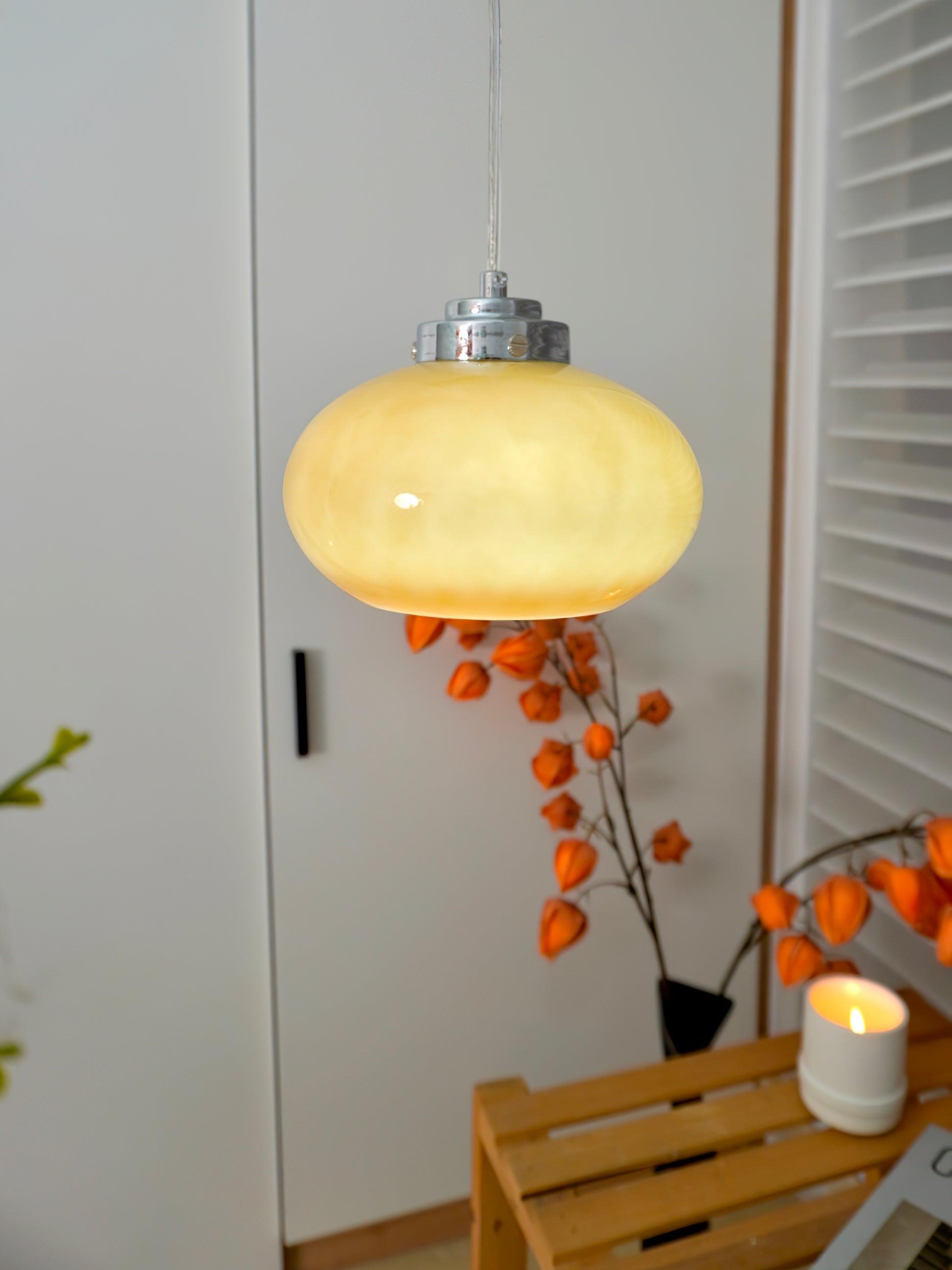 Oval Persimmon Pendant Light - Blowlighting