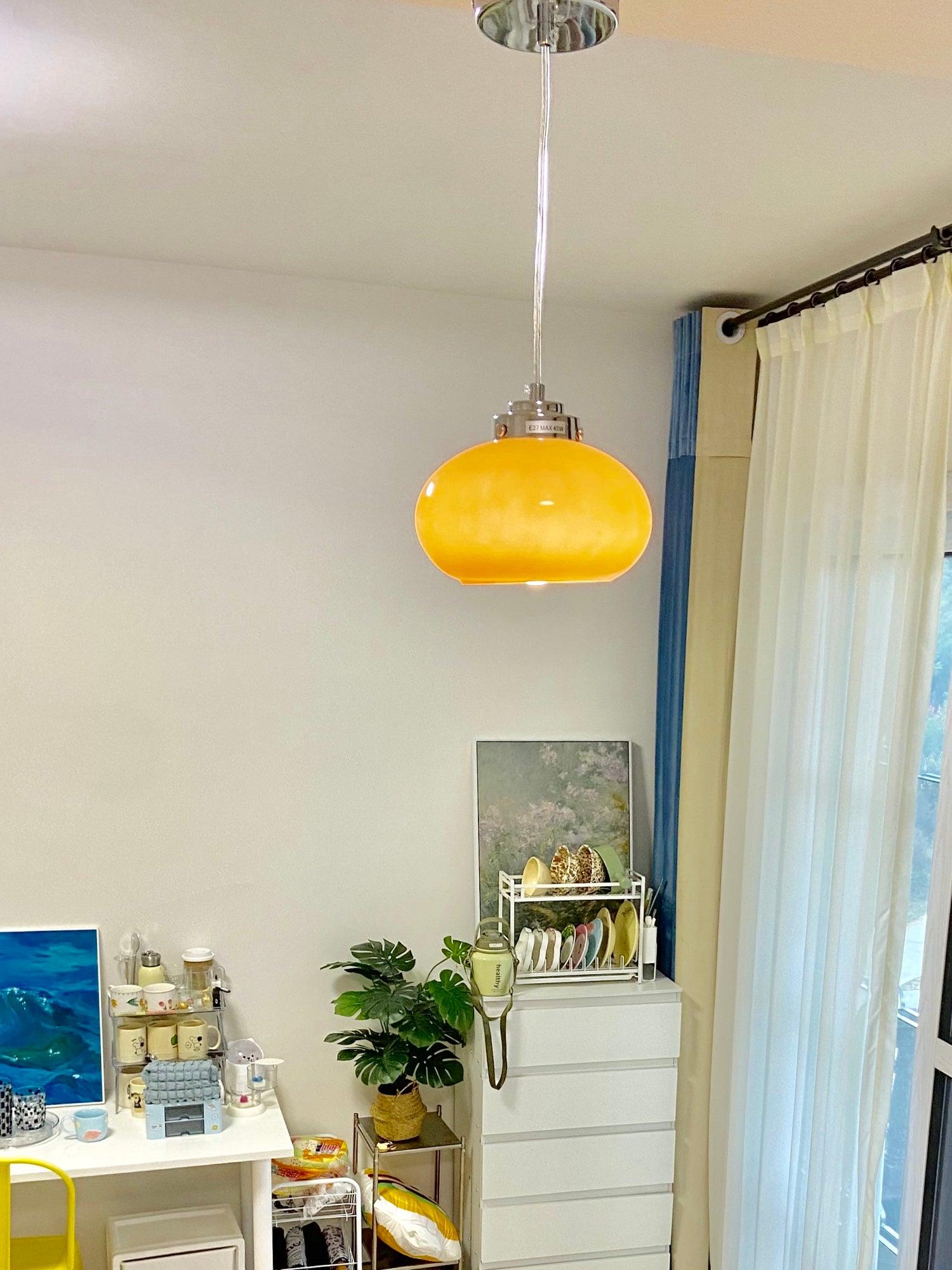 Oval Persimmon Pendant Light - Blowlighting
