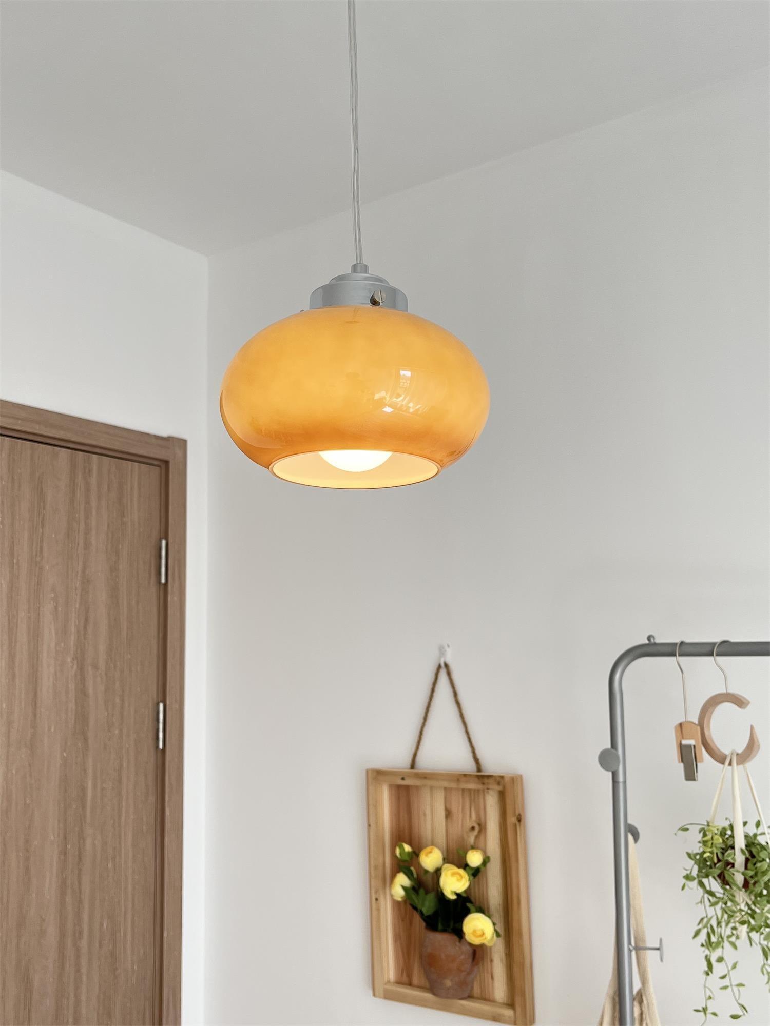 Oval Persimmon Pendant Light - Blowlighting