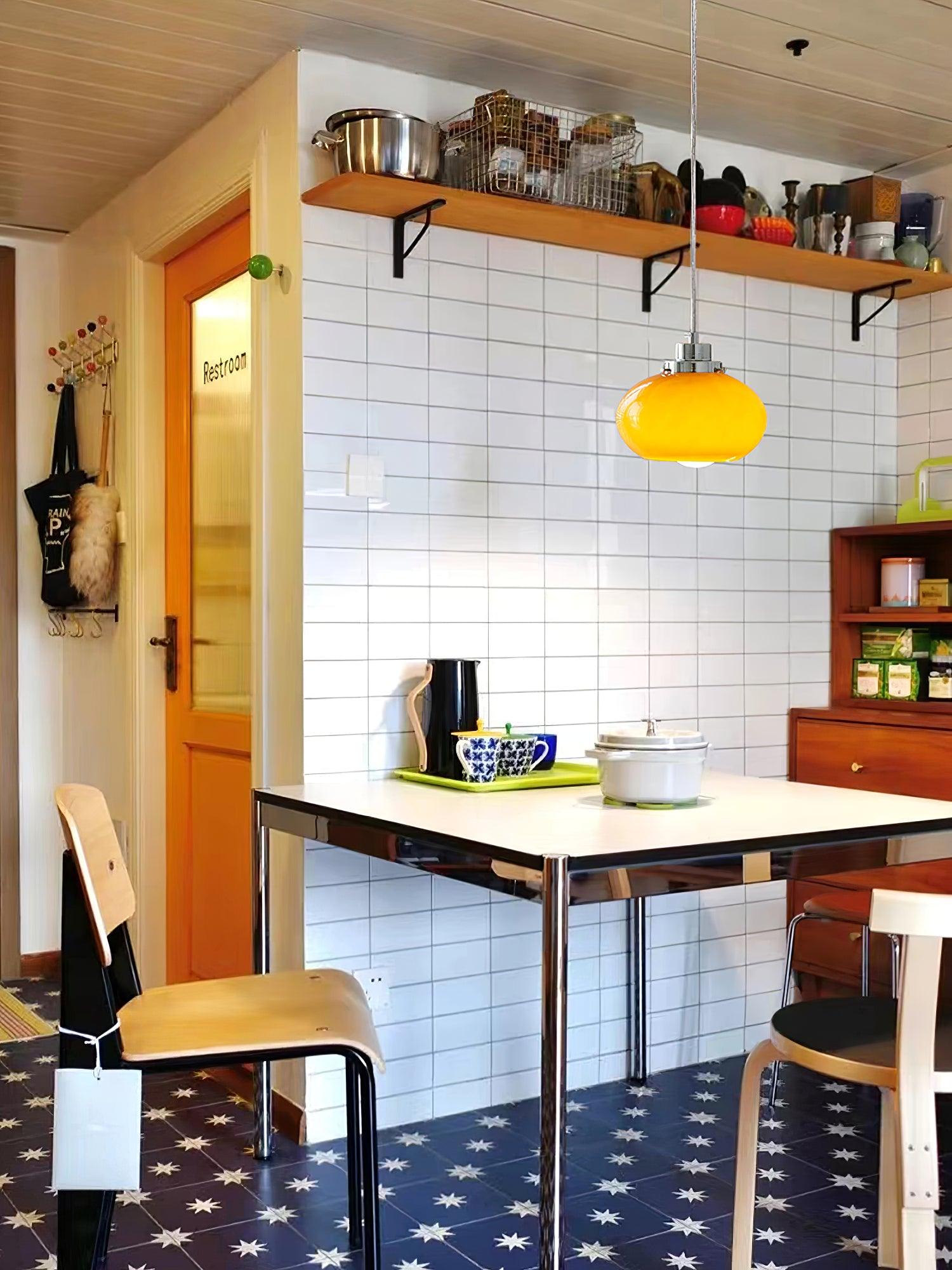 Oval Persimmon Pendant Light - Blowlighting