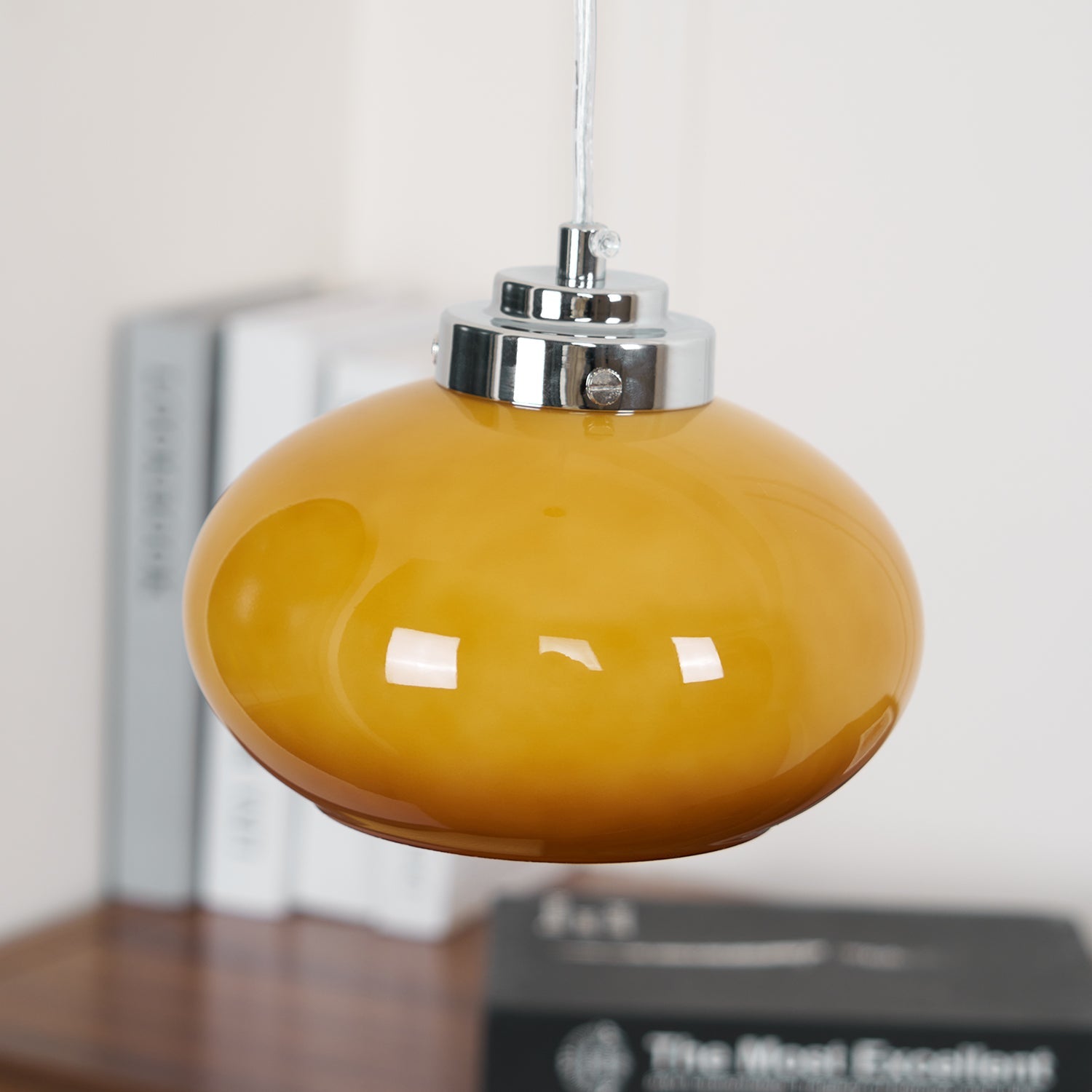 Oval Persimmon Pendant Light - Blowlighting