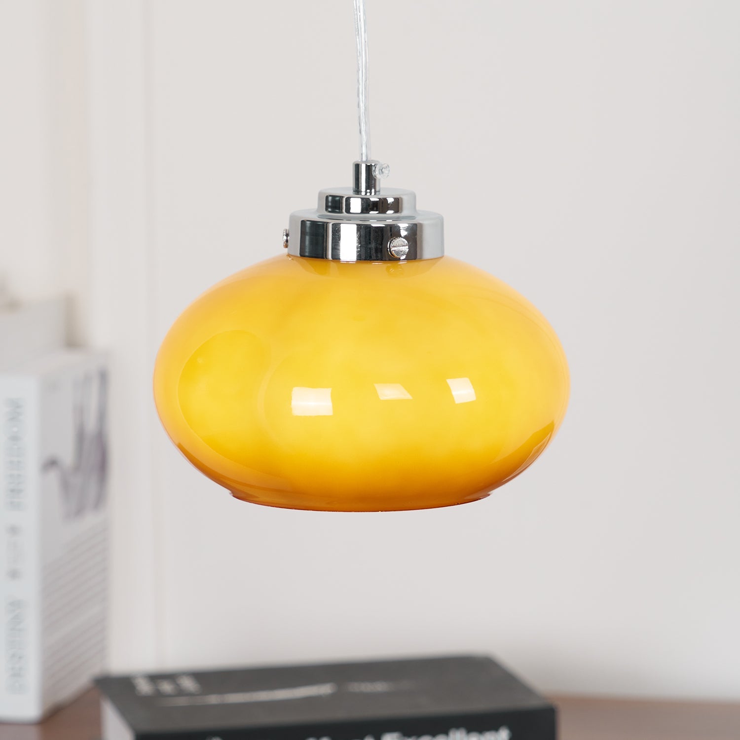Oval Persimmon Pendant Light - Blowlighting