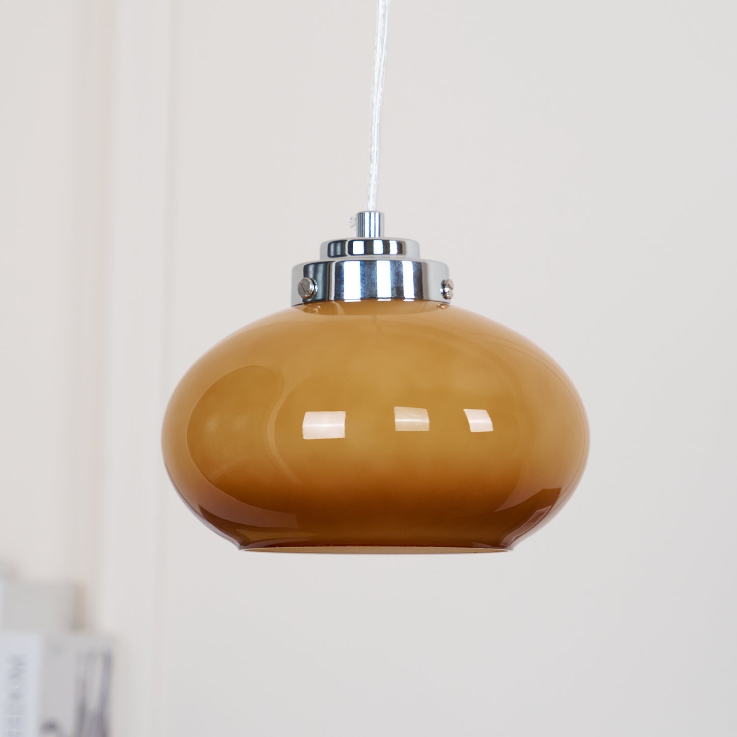 Oval Persimmon Pendant Light - Blowlighting