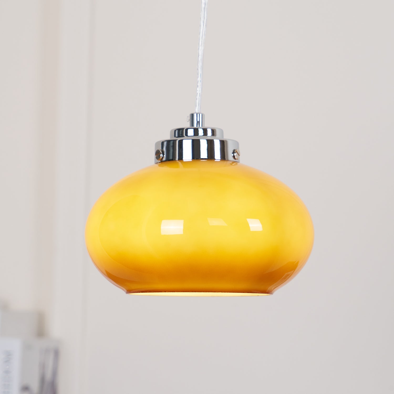 Oval Persimmon Pendant Light - Blowlighting