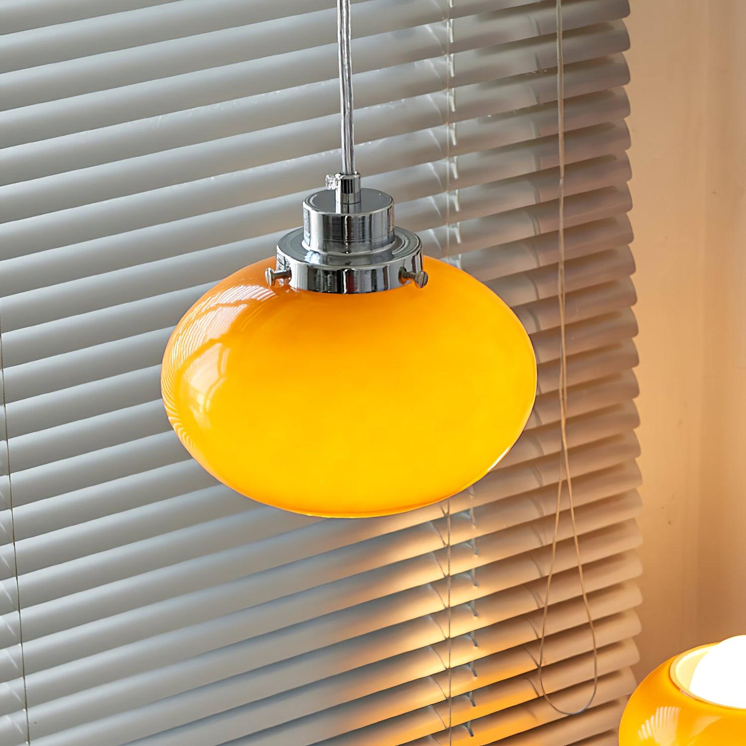 Oval Persimmon Pendant Light - Blowlighting
