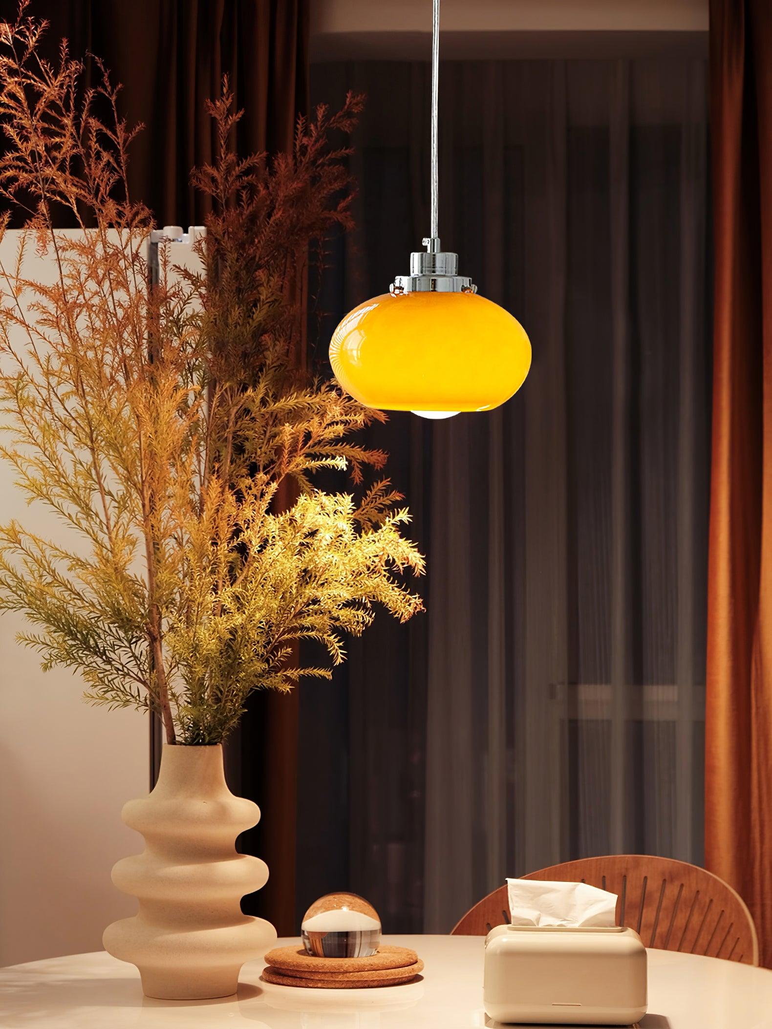 Oval Persimmon Pendant Light - Blowlighting