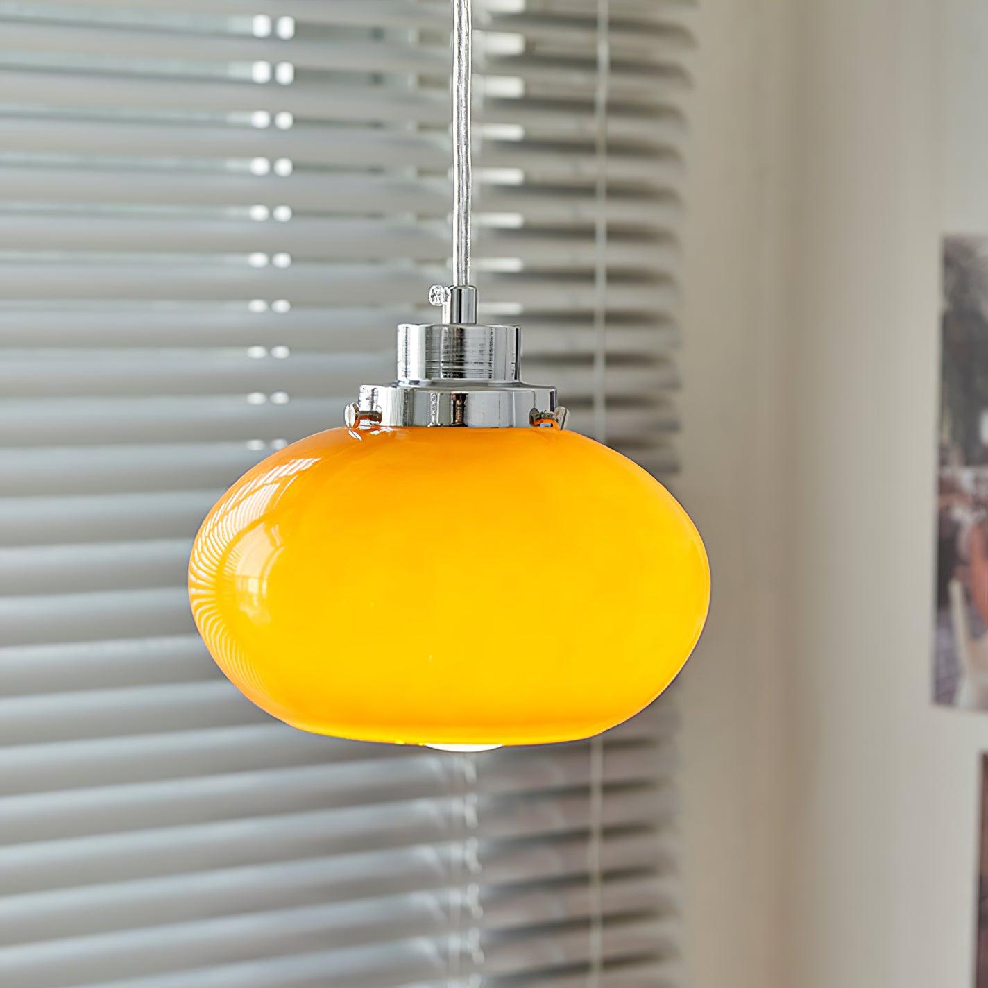 Oval Persimmon Pendant Light - Blowlighting