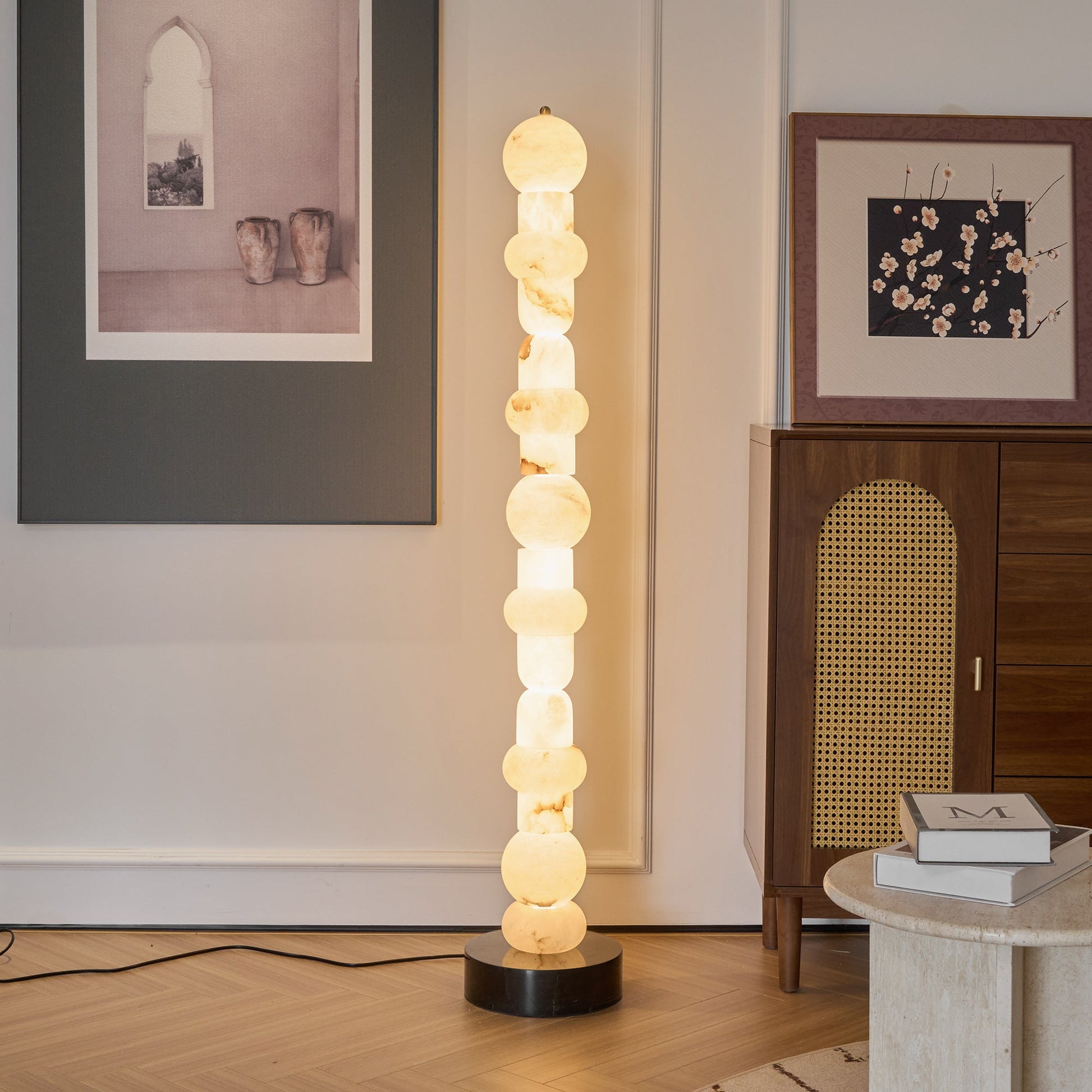 Cirinion Alabaster Floor Lamp - Blowlighting