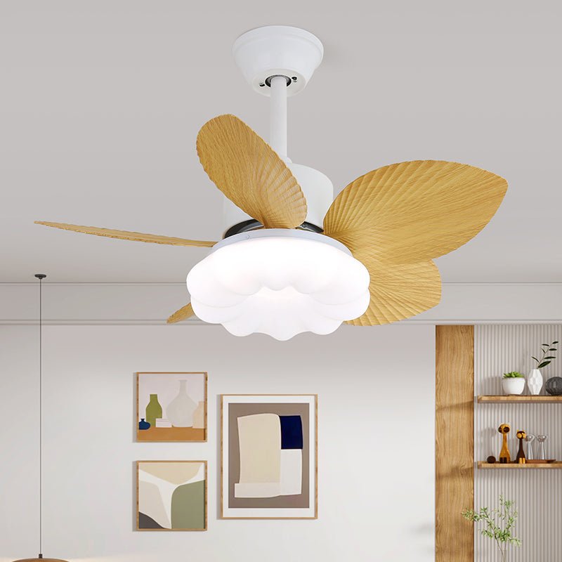 Liora Tropical Wood Ceiling Fan Light - Blowlighting