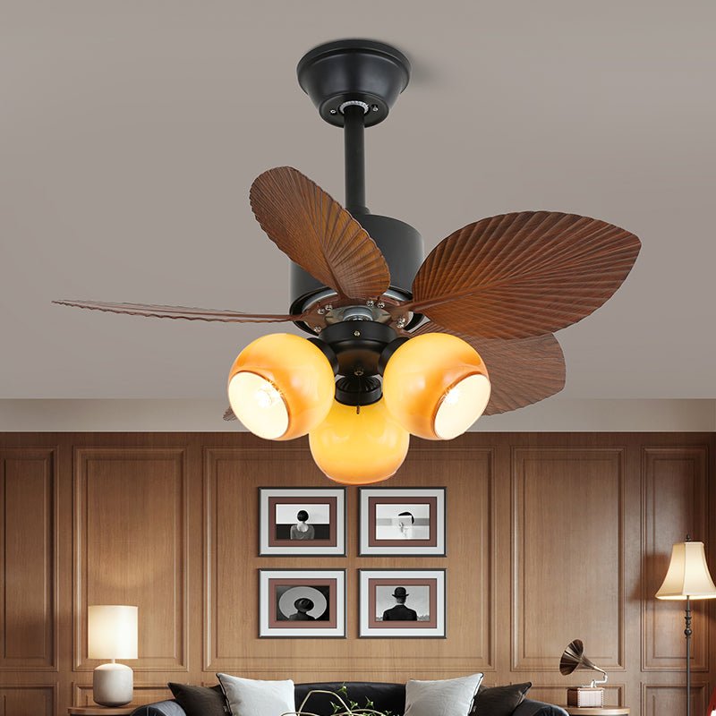 Liora Tropical Wood Ceiling Fan Light - Blowlighting