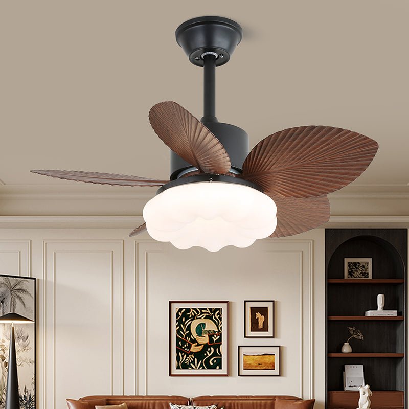 Liora Tropical Wood Ceiling Fan Light - Blowlighting