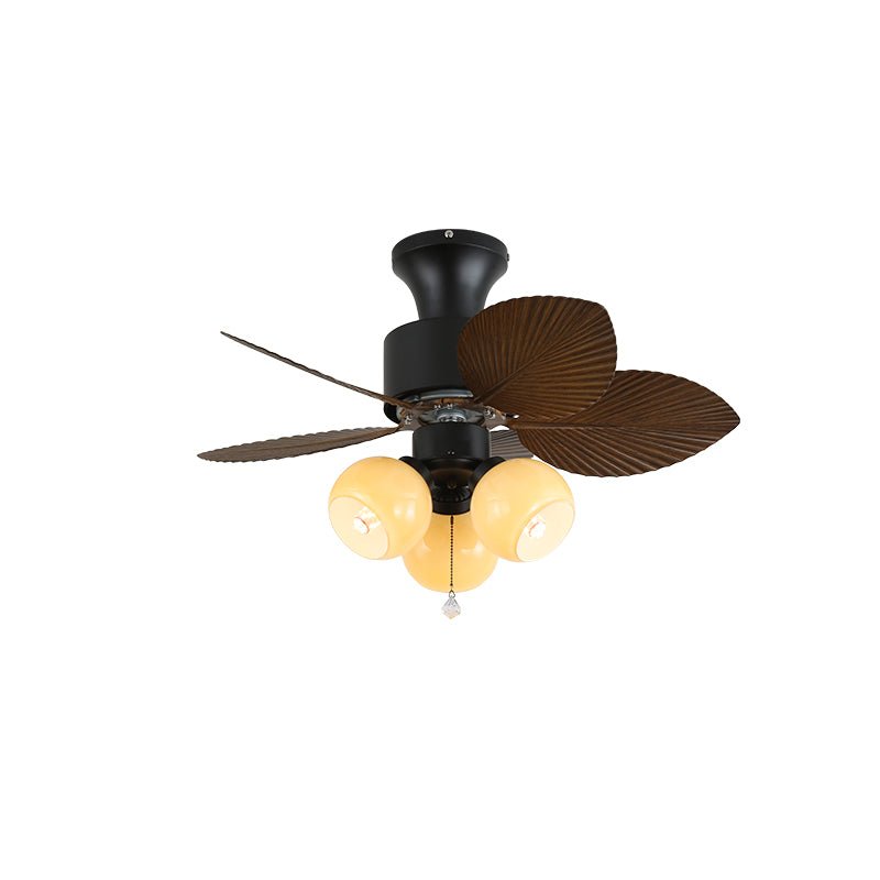 Liora Tropical Glass Ceiling Fan Light - Blowlighting