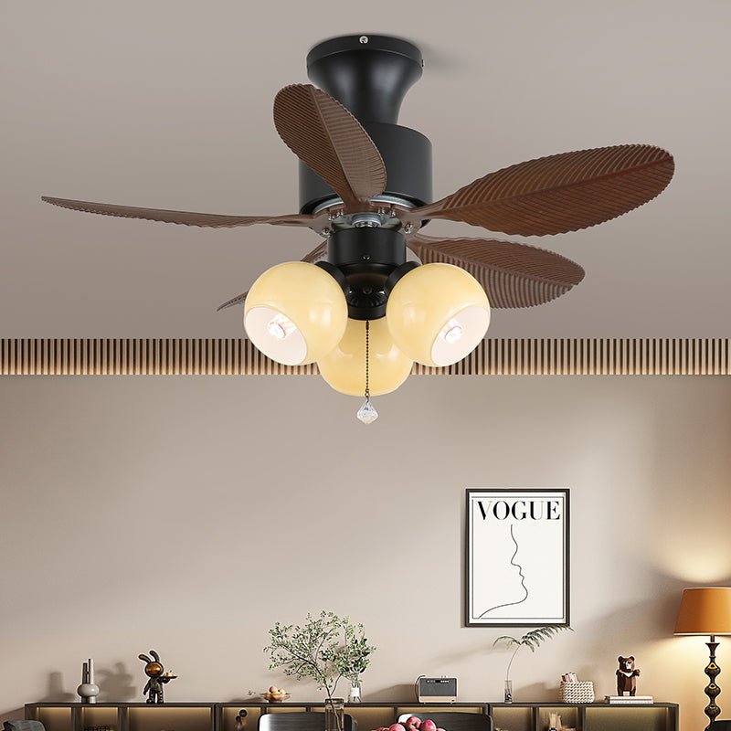 Liora Tropical Glass Ceiling Fan Light - Blowlighting