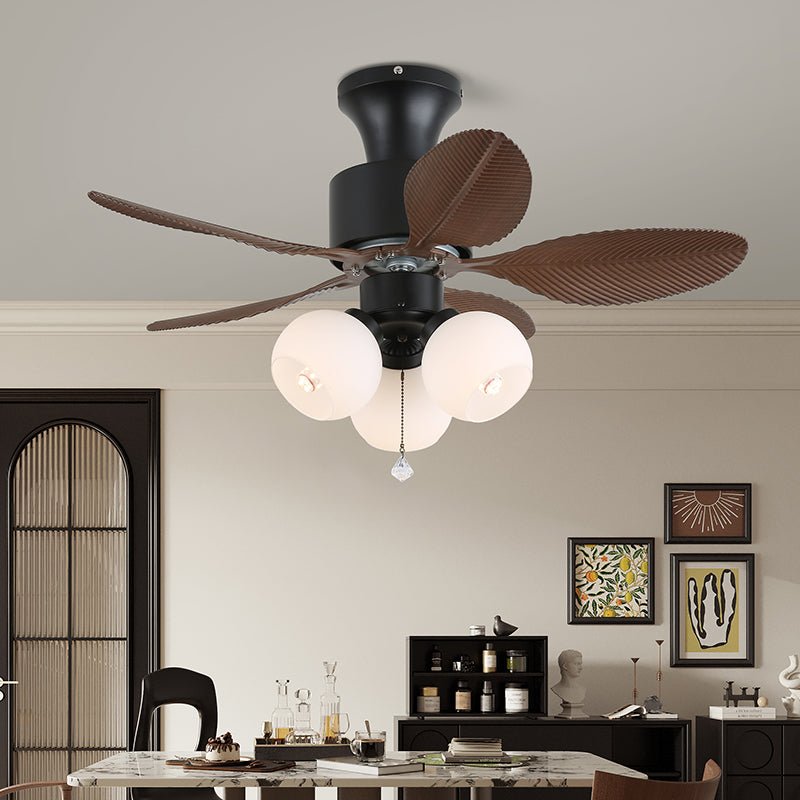 Liora Tropical Glass Ceiling Fan Light - Blowlighting