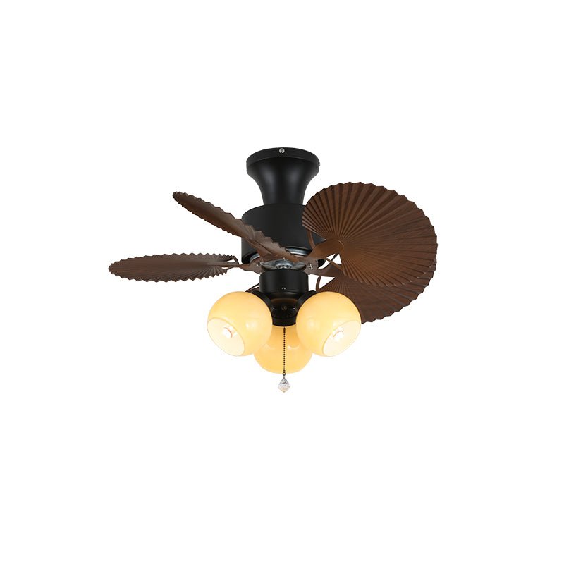 Liora Tropical Glass Ceiling Fan Light - Blowlighting
