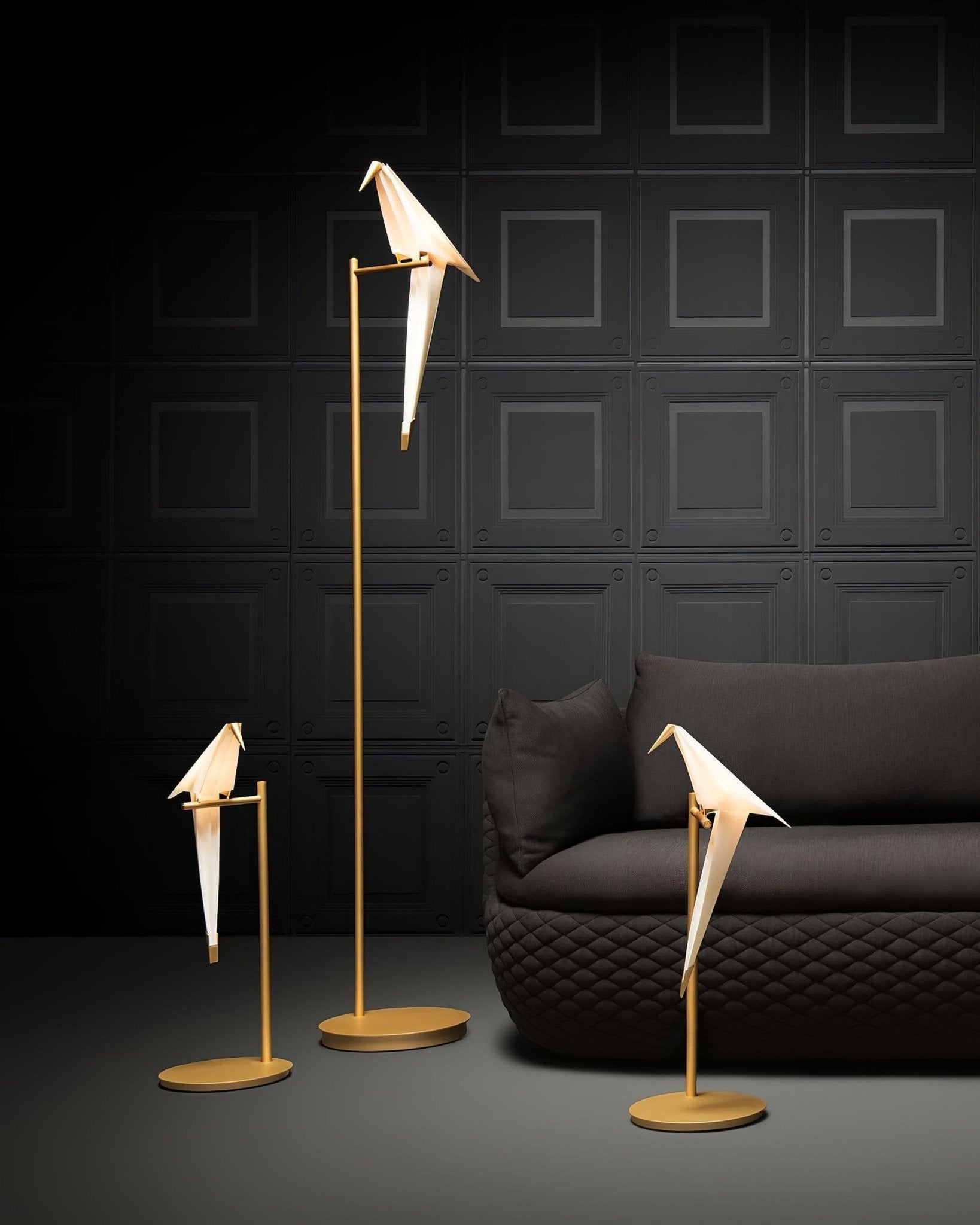 Paper Crane Bird Floor Lamp - Blowlighting