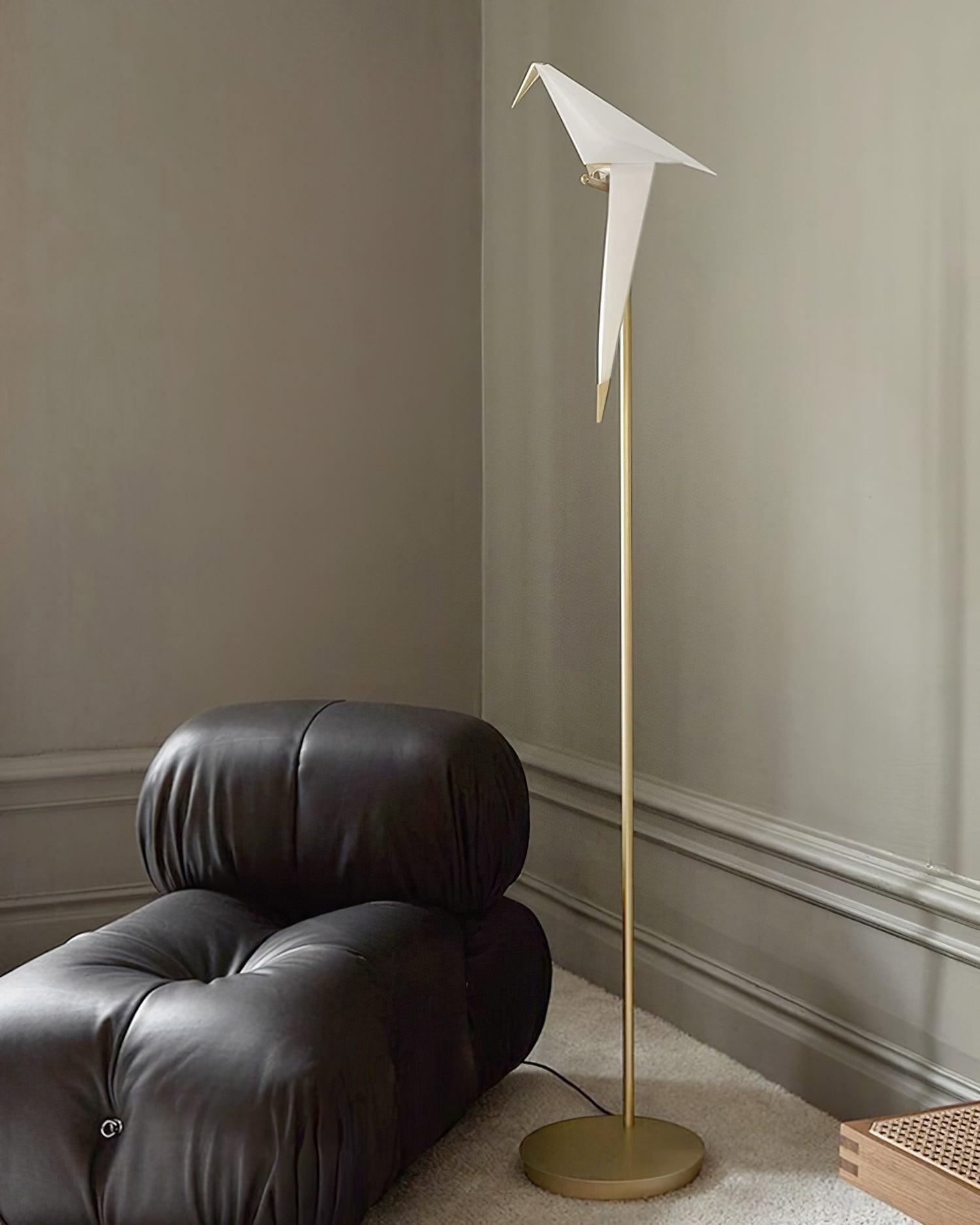 Paper Crane Bird Floor Lamp - Blowlighting
