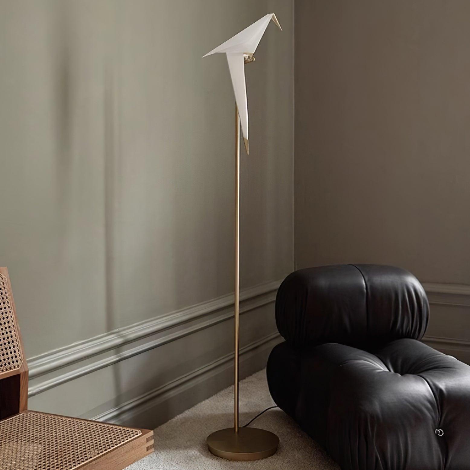 Paper Crane Bird Floor Lamp - Blowlighting