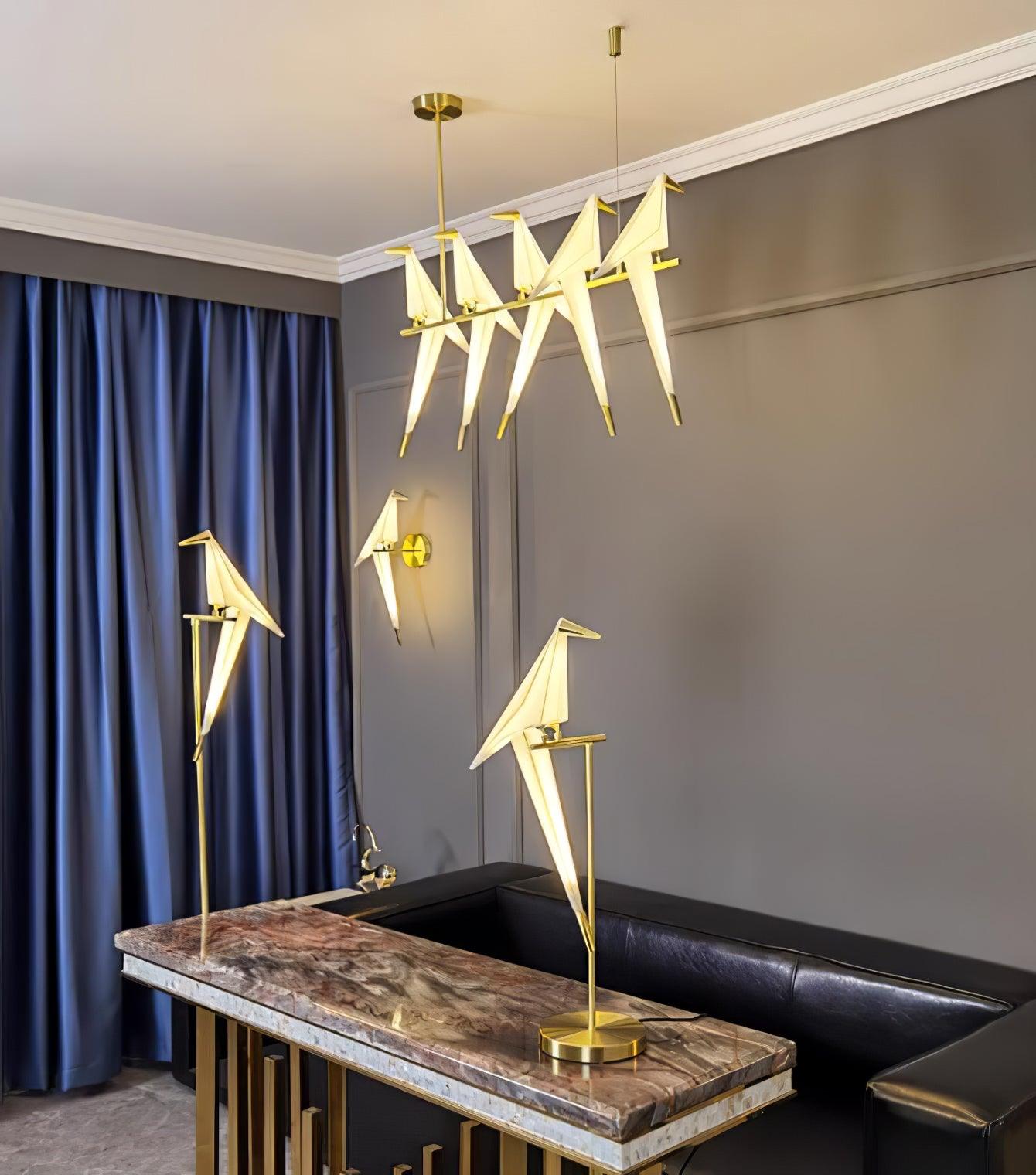 Paper Crane Bird Floor Lamp - Blowlighting