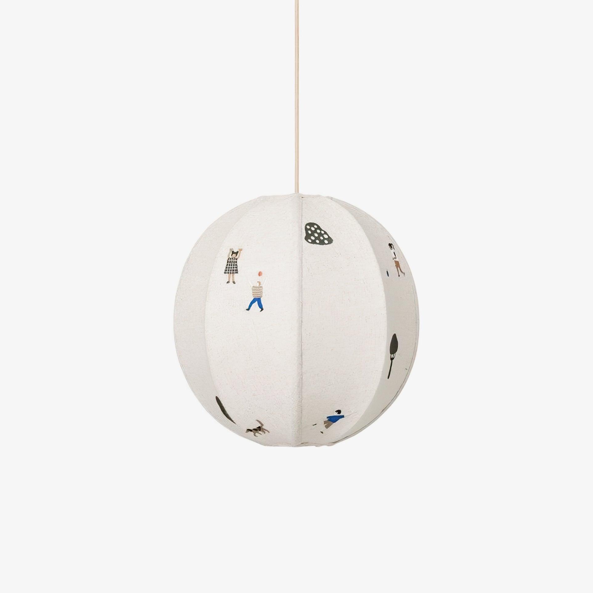 Park Embroidered Textile Pendant Lamp - Blowlighting