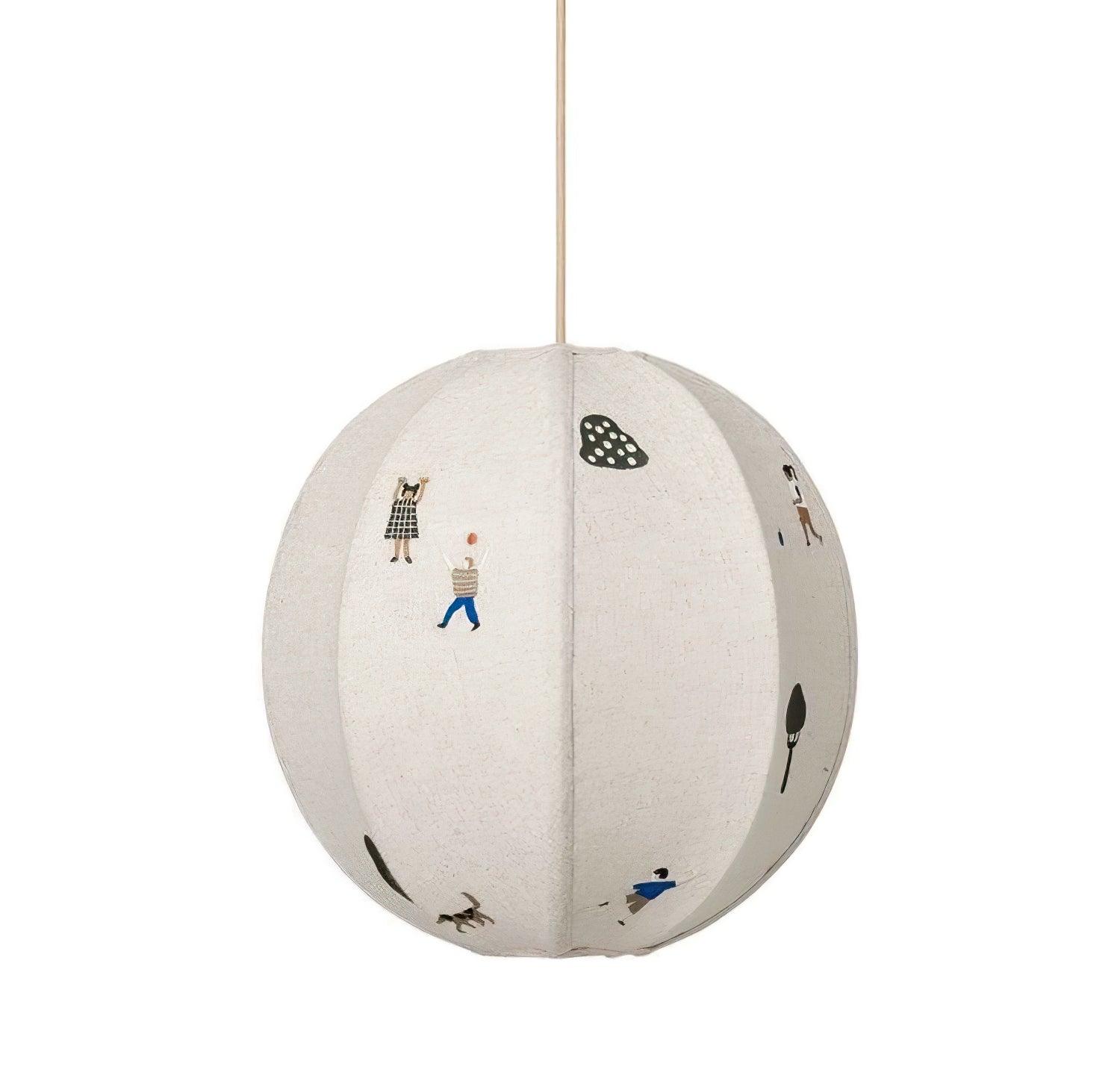 Park Embroidered Textile Pendant Lamp - Blowlighting