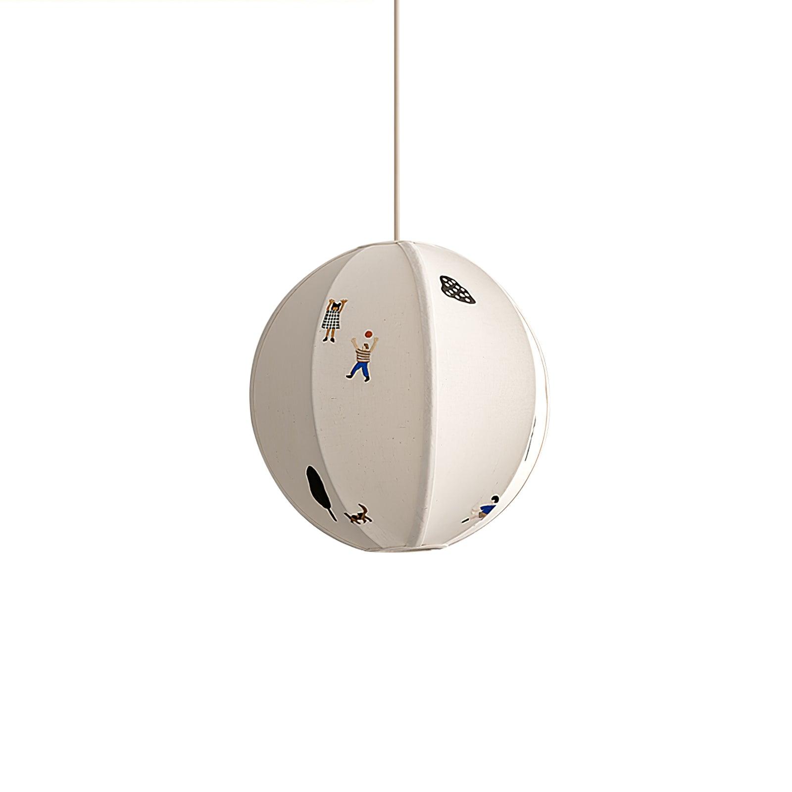 Park Embroidered Textile Pendant Lamp - Blowlighting