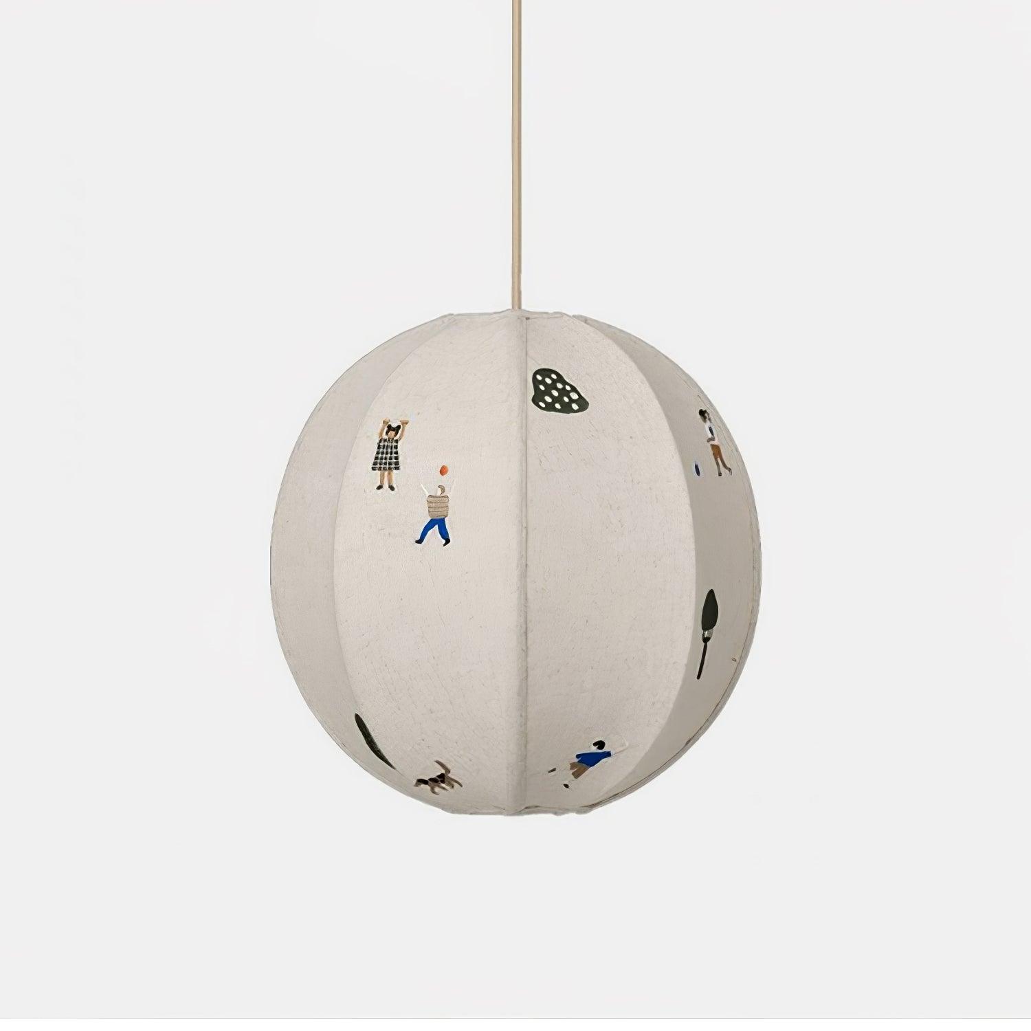 Park Embroidered Textile Pendant Lamp - Blowlighting