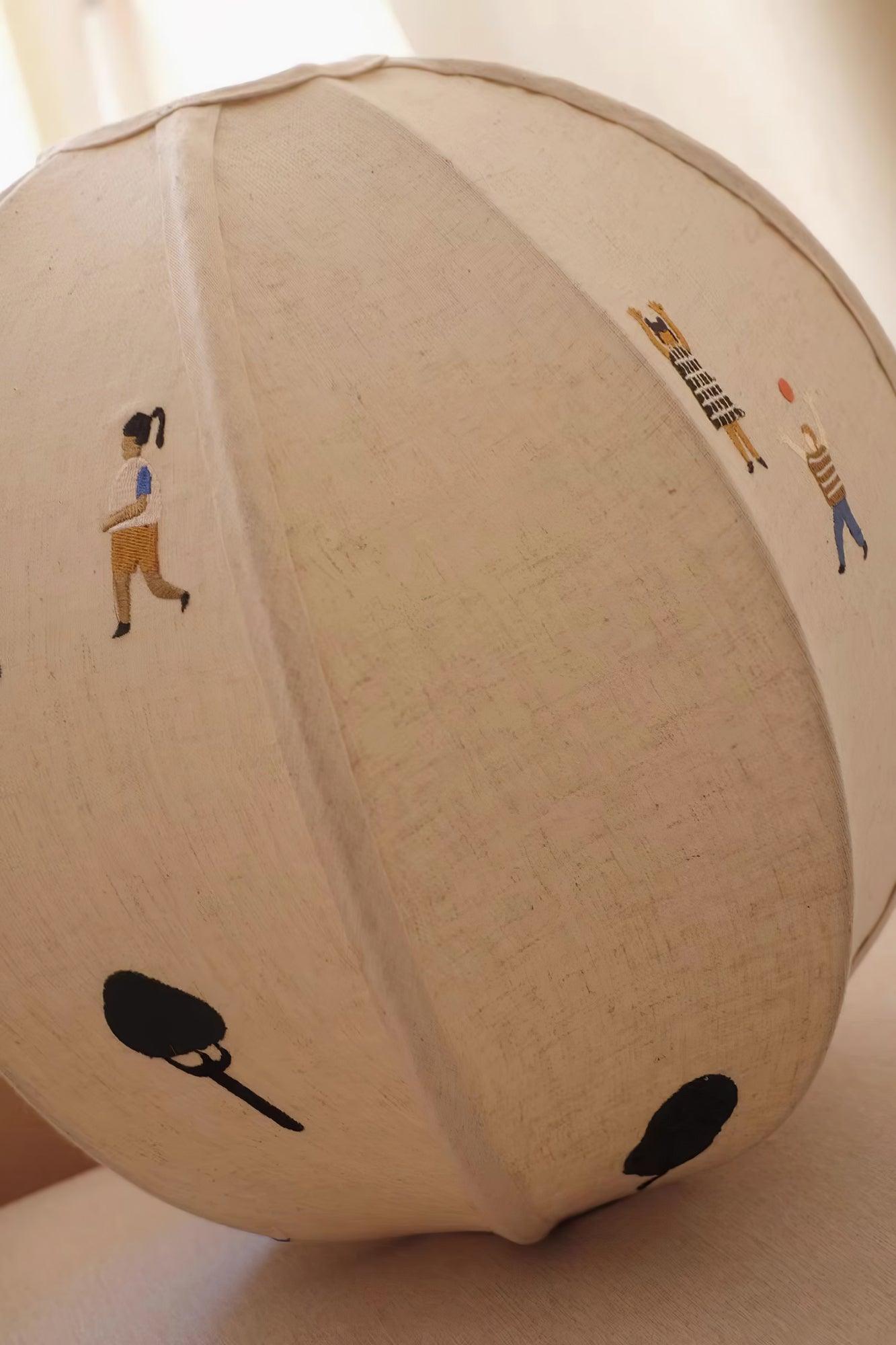 Park Embroidered Textile Pendant Lamp - Blowlighting