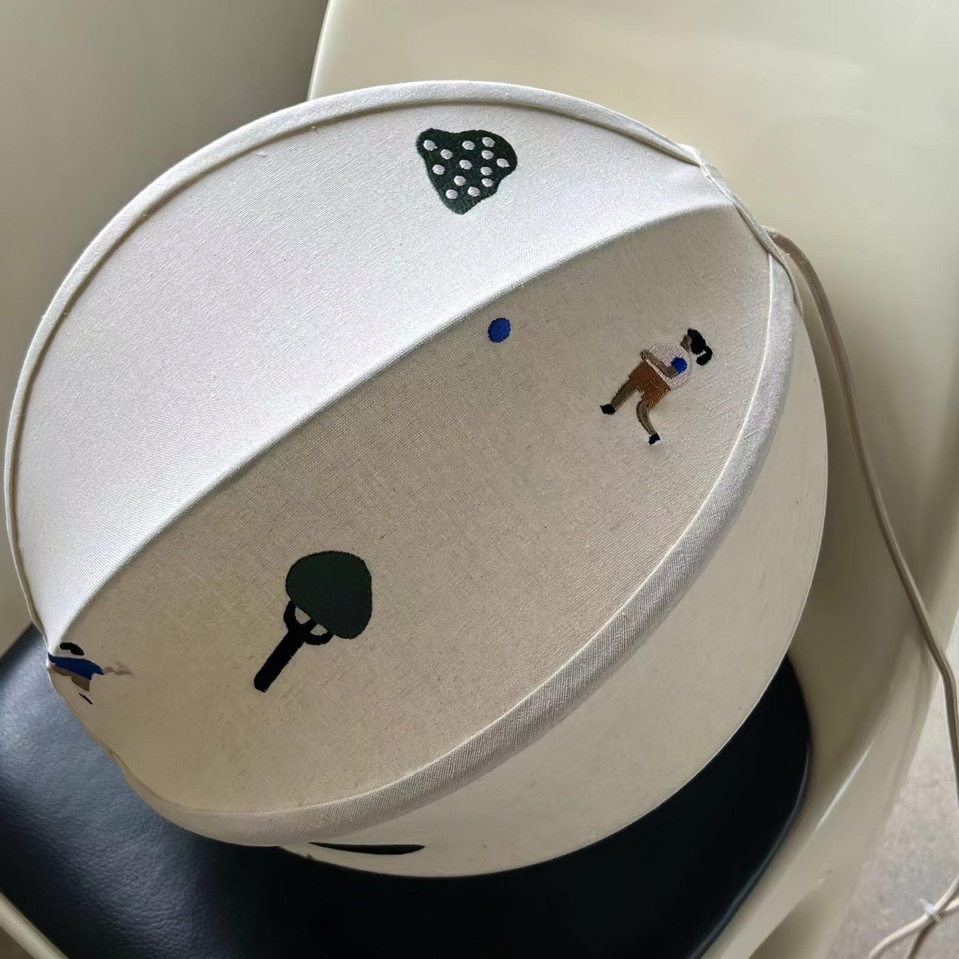 Park Embroidered Textile Pendant Lamp - Blowlighting