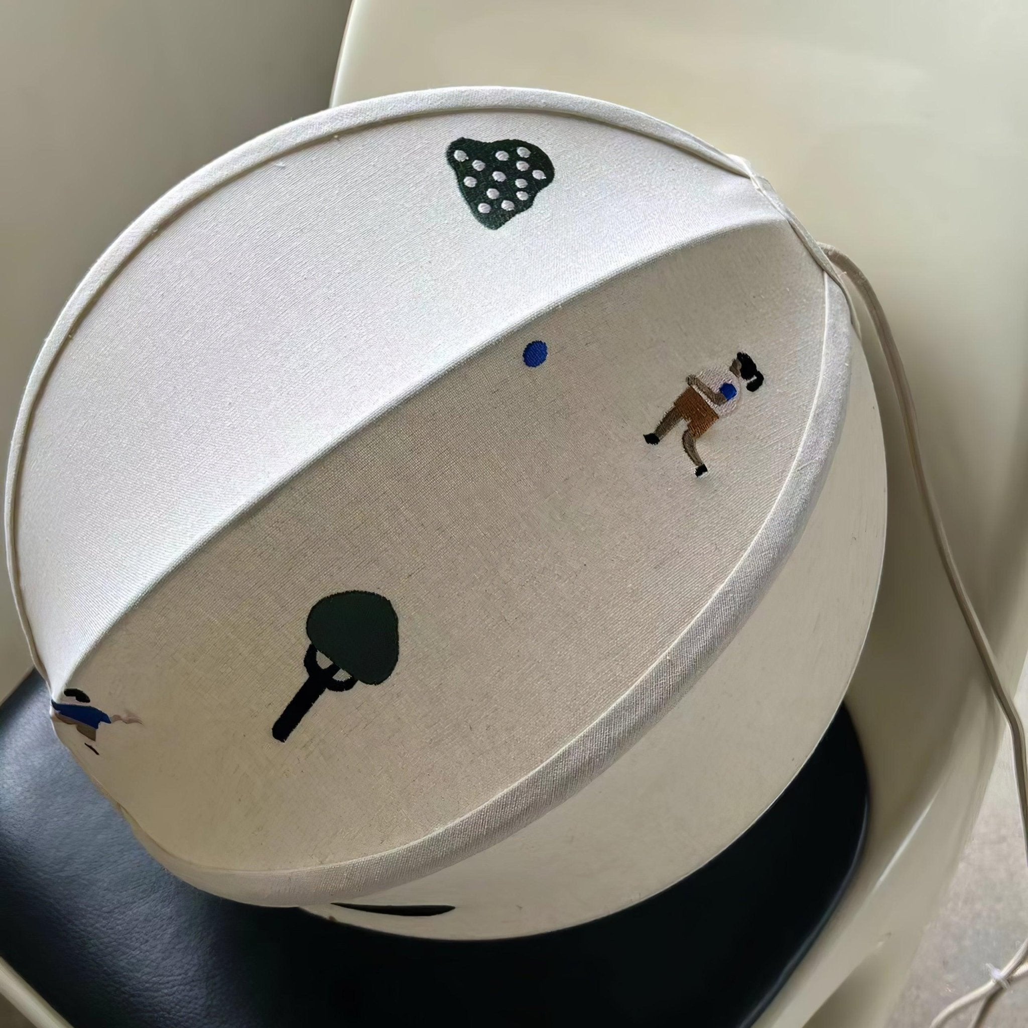 Park Embroidered Textile Pendant Lamp - Blowlighting