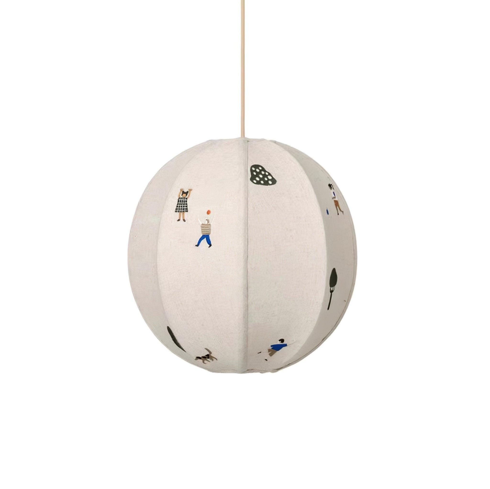 Park Embroidered Textile Pendant Lamp - Blowlighting