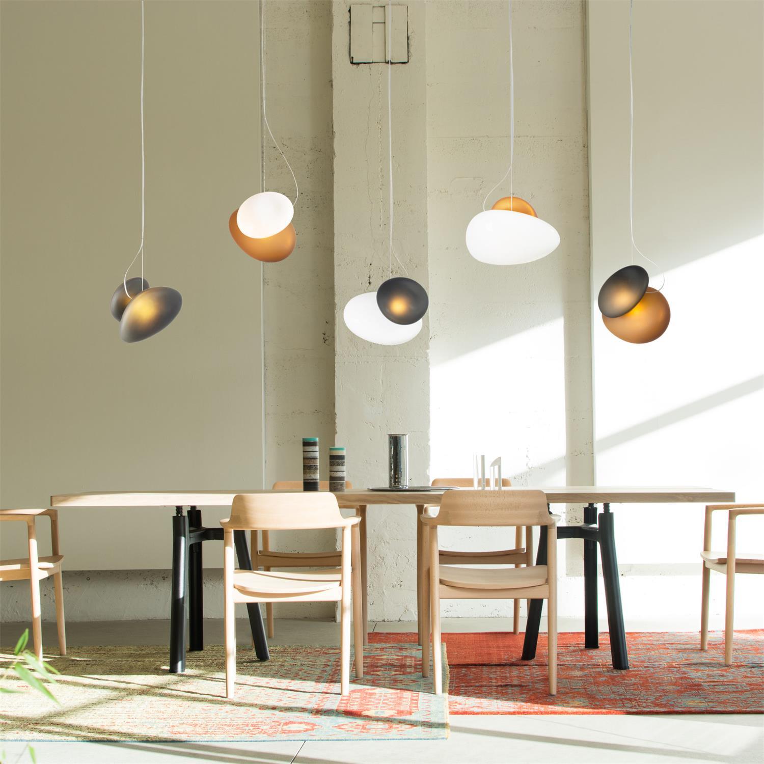 Translucent Frosted Glass Pendant Light - Blowlighting