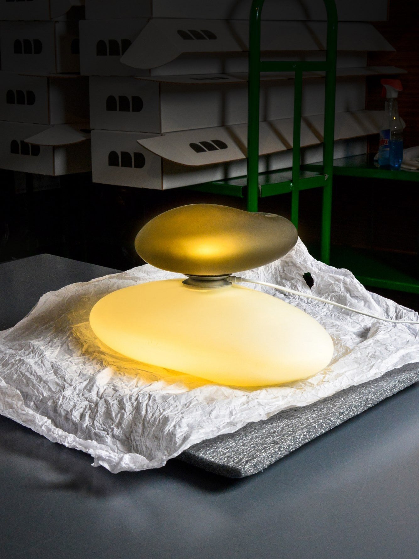 Translucent Frosted Glass Pendant Light - Blowlighting