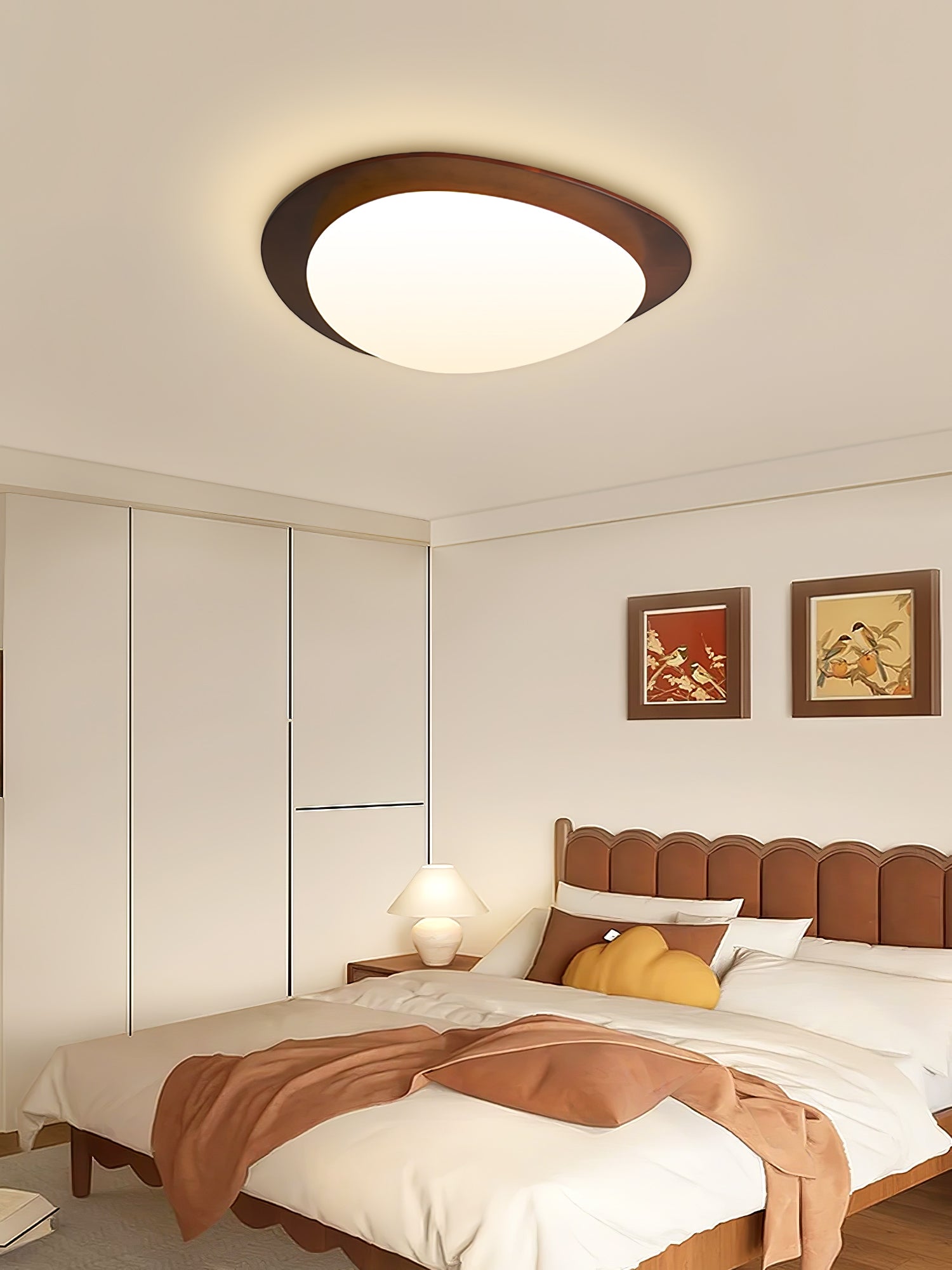 Pebble Wooden Ceiling Light - Blowlighting
