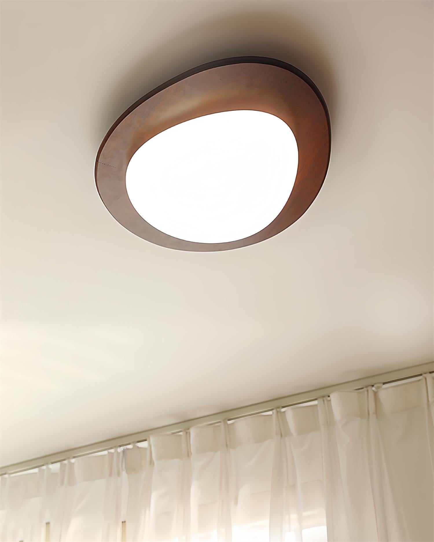 Pebble Wooden Ceiling Light - Blowlighting