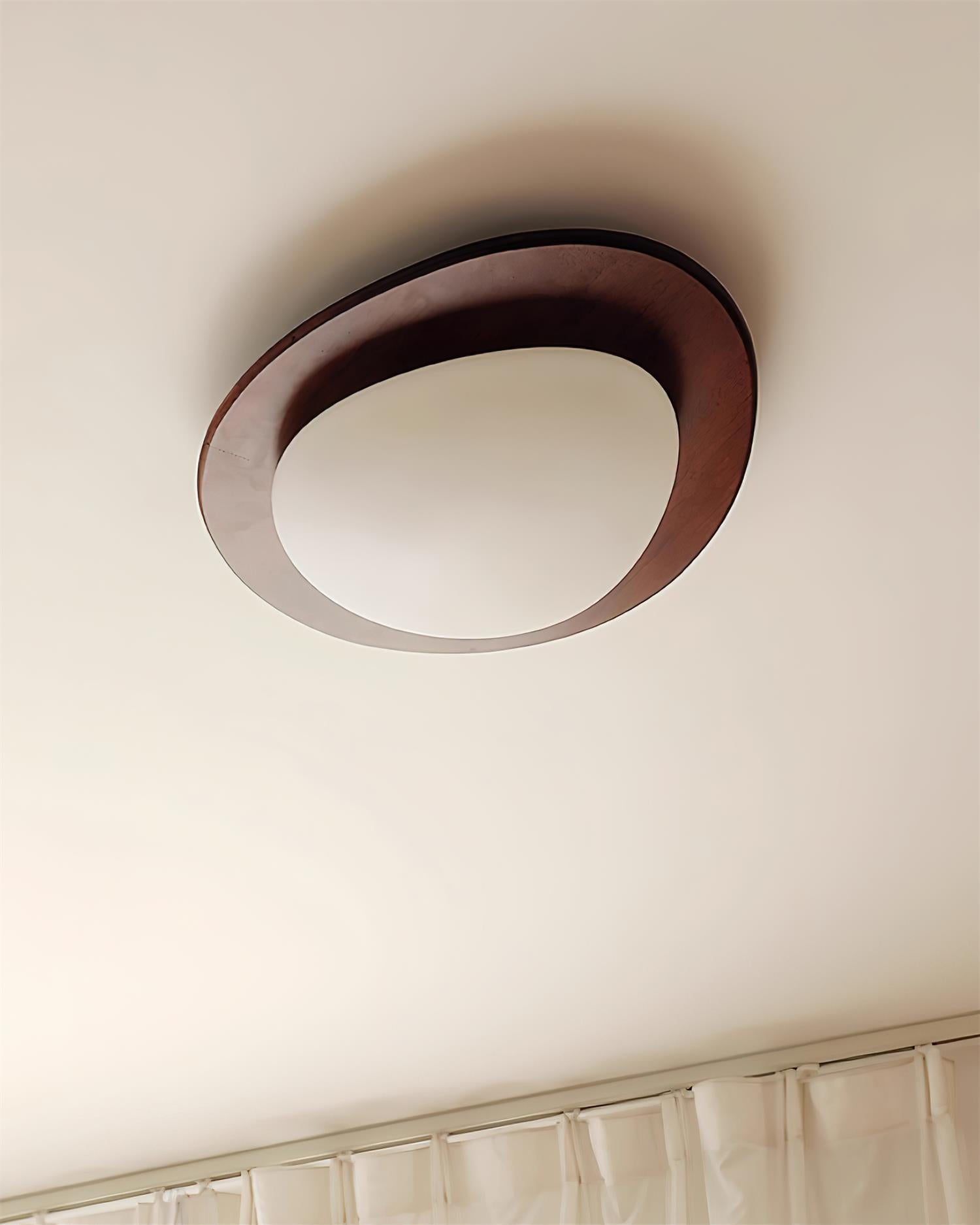 Pebble Wooden Ceiling Light - Blowlighting