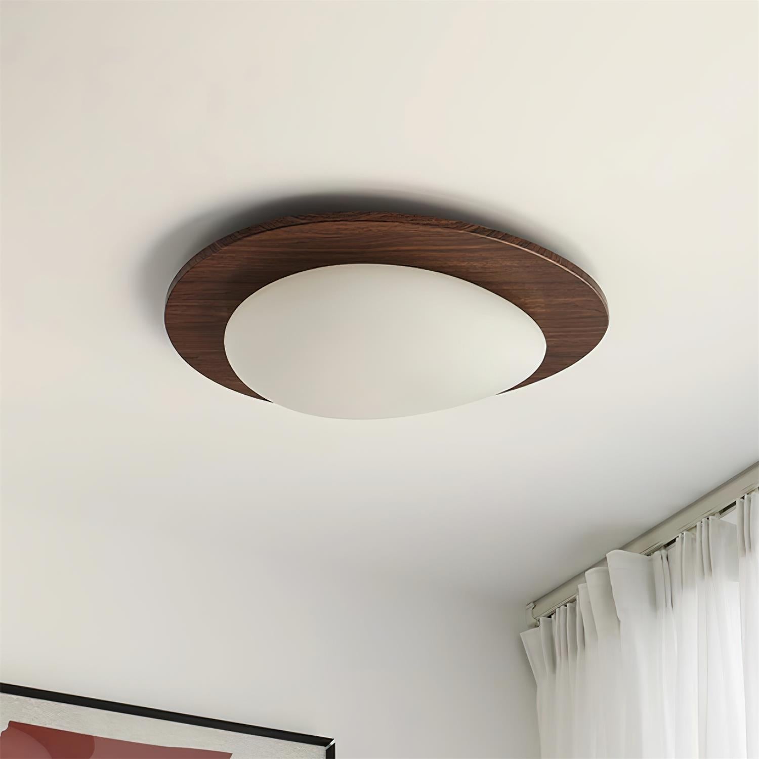 Pebble Wooden Ceiling Light - Blowlighting